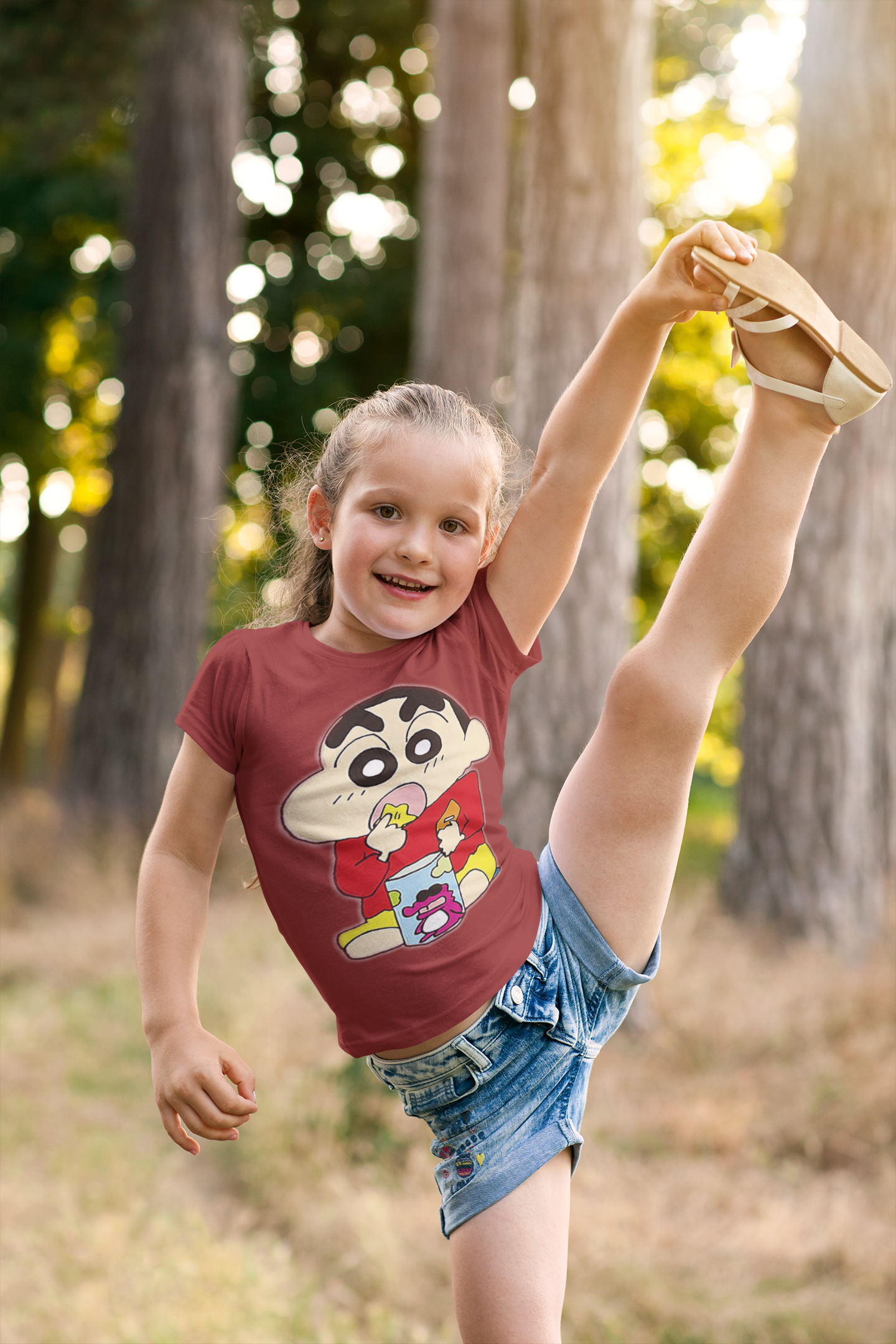 Cute Cartoon Half Sleeves T-Shirt For Girls -FunkyTeesClub