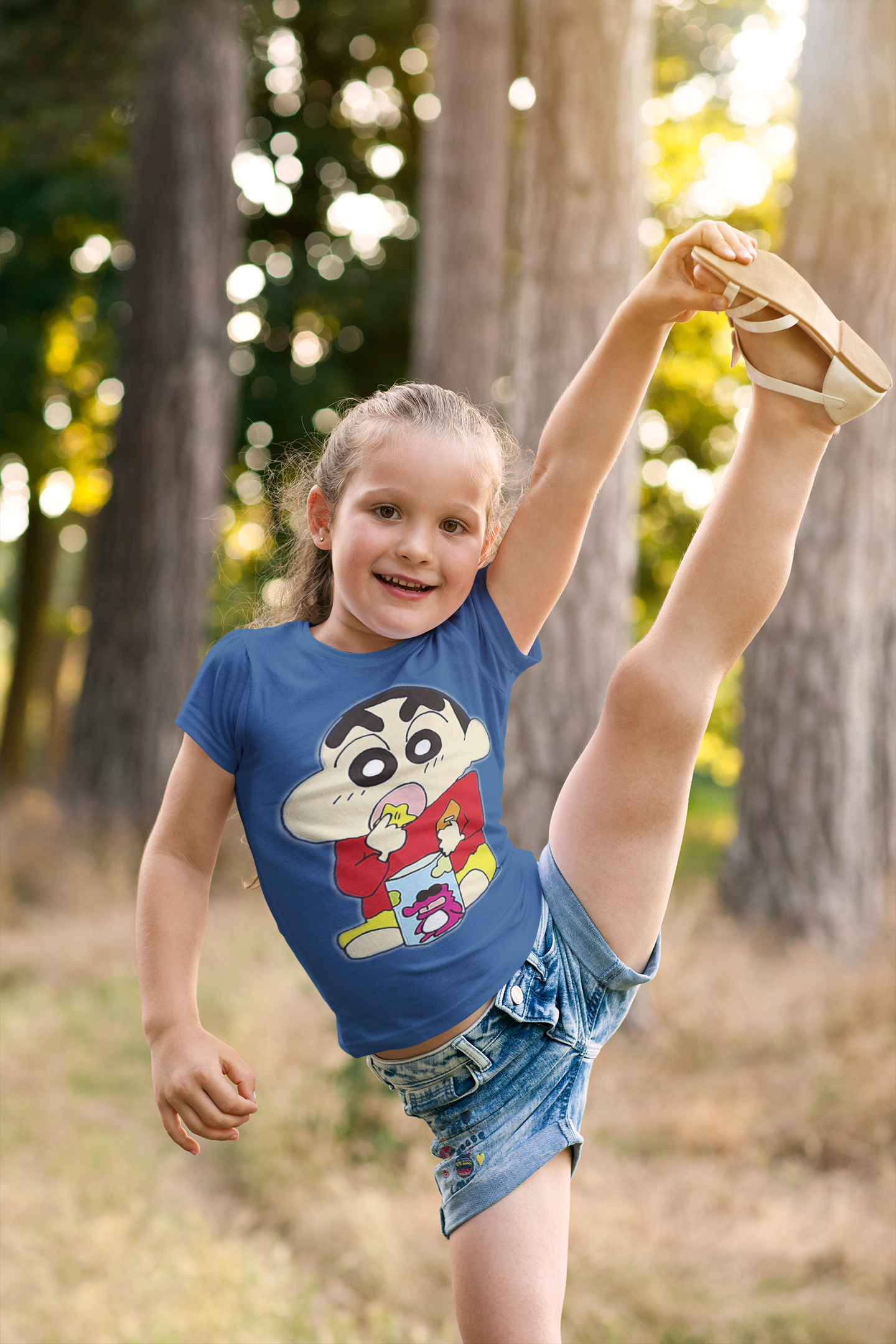 Cute Cartoon Half Sleeves T-Shirt For Girls -FunkyTeesClub