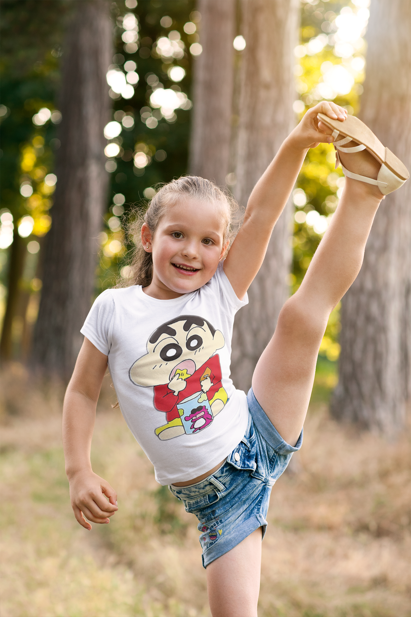Cute Cartoon Half Sleeves T-Shirt For Girls -FunkyTeesClub