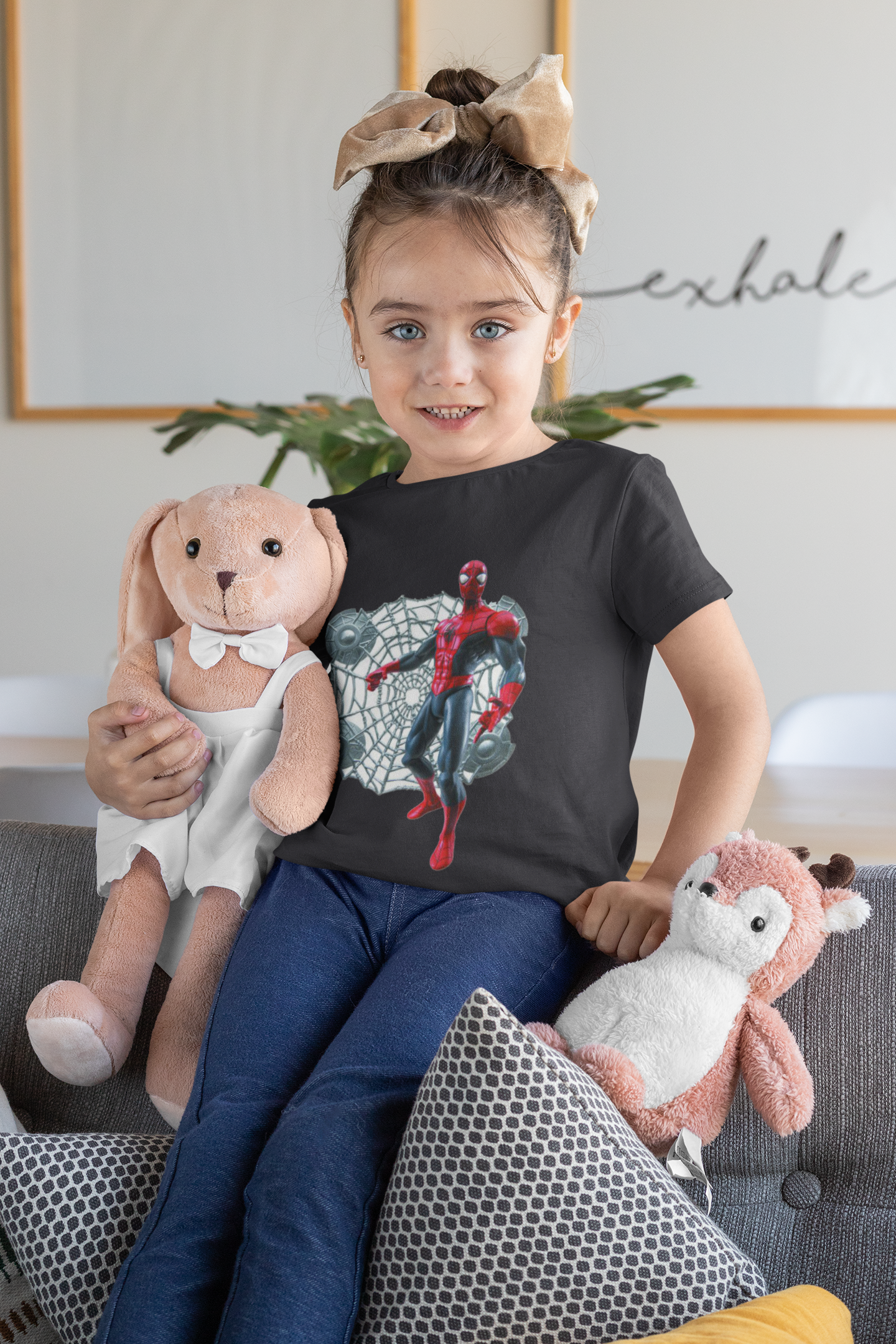 Cute Cartoon Half Sleeves T-Shirt For Girls -FunkyTeesClub