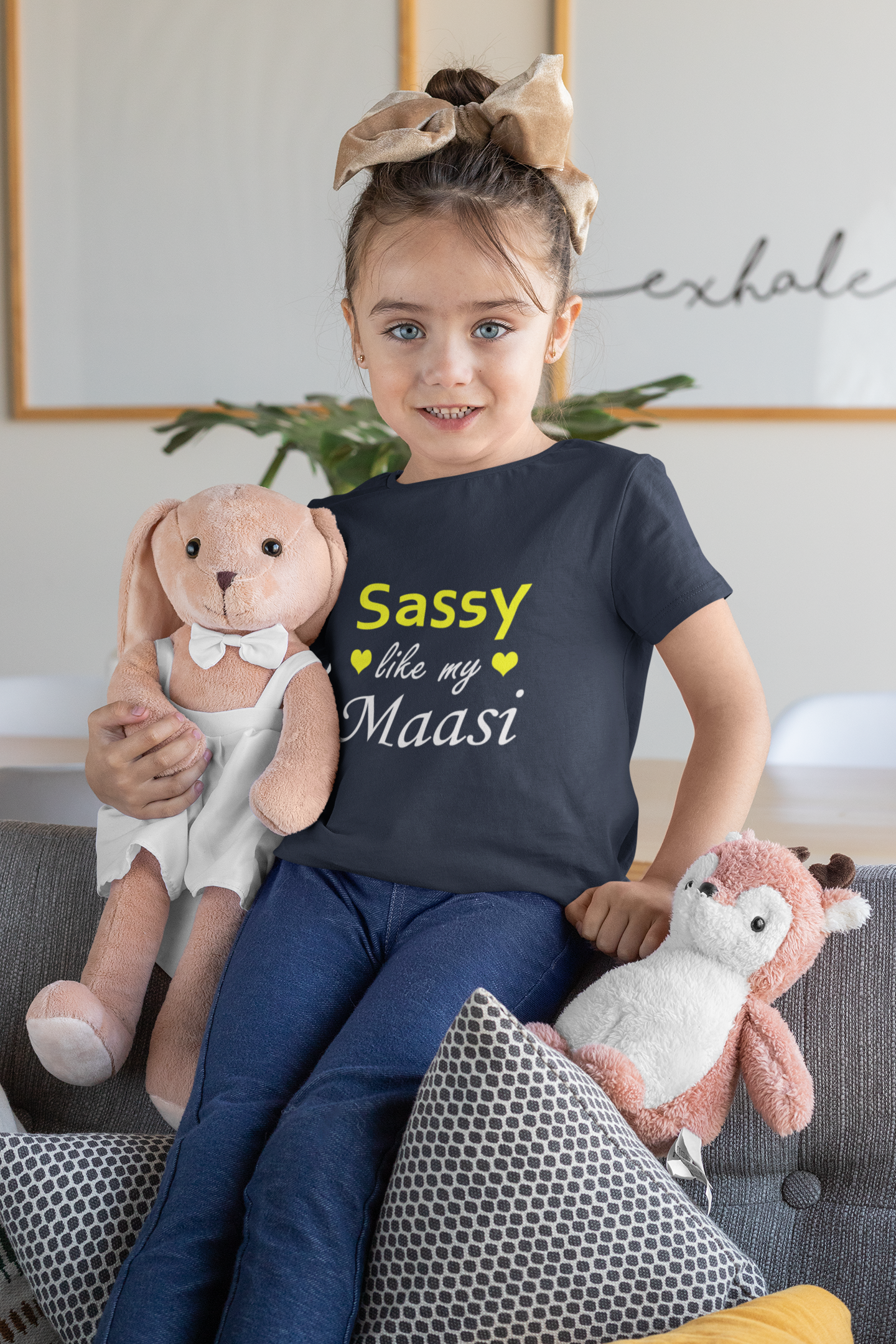 Sassy Like My Masi Half Sleeves T-Shirt For Girls -FunkyTeesClub