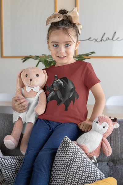 Superhero Half Sleeves T-Shirt For Girls -FunkyTeesClub