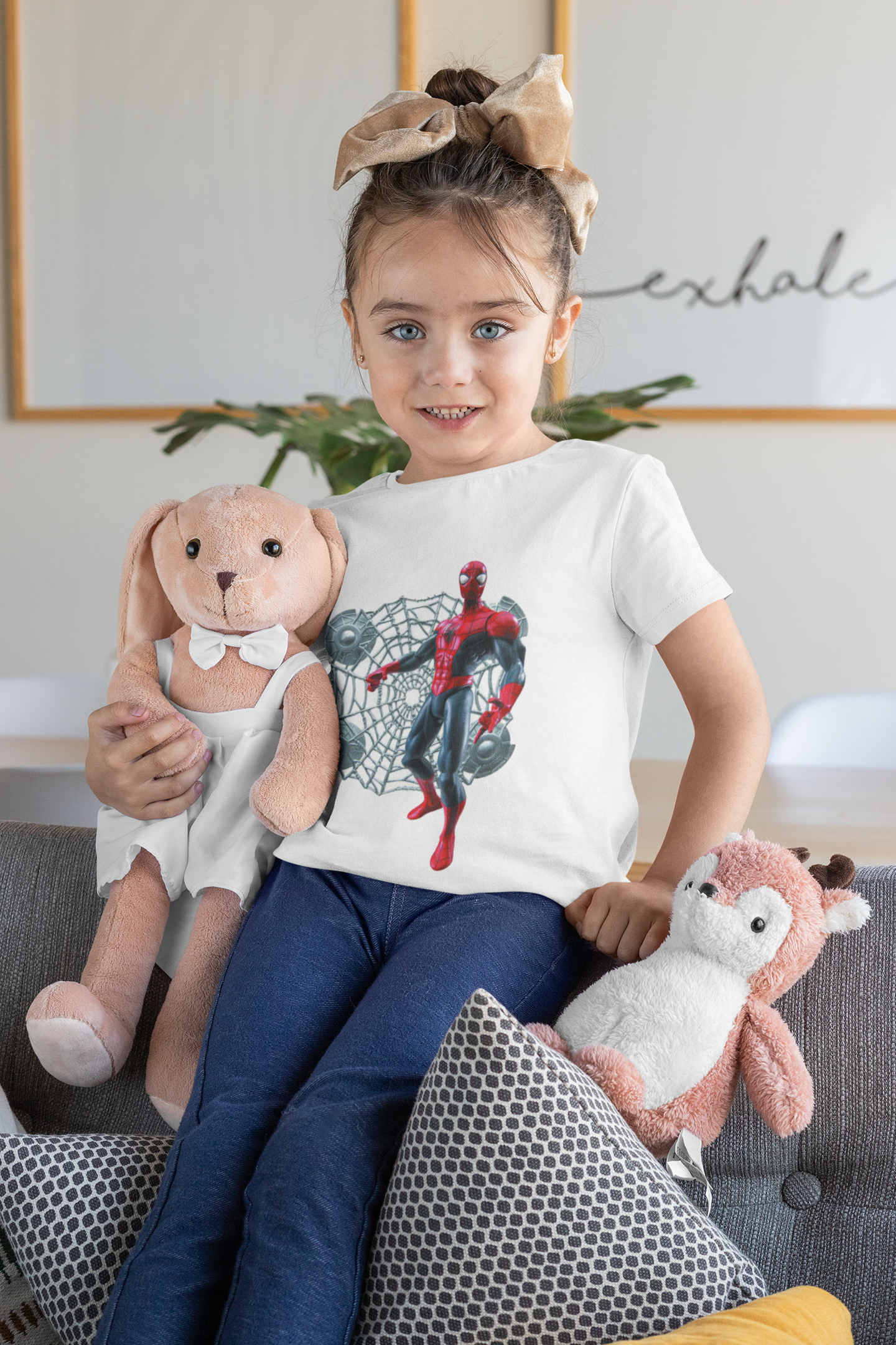 Cute Cartoon Half Sleeves T-Shirt For Girls -FunkyTeesClub