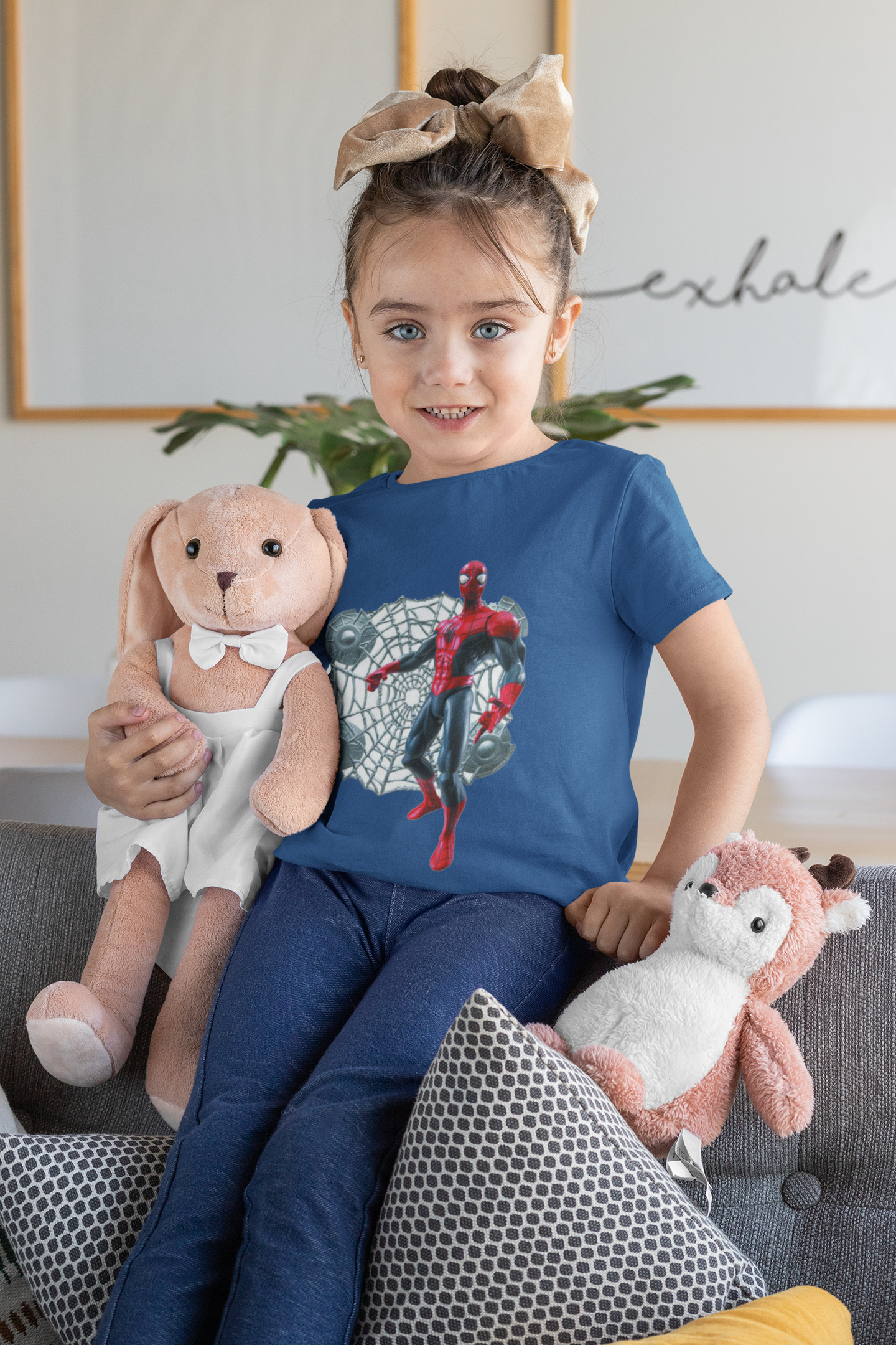 Cute Cartoon Half Sleeves T-Shirt For Girls -FunkyTeesClub