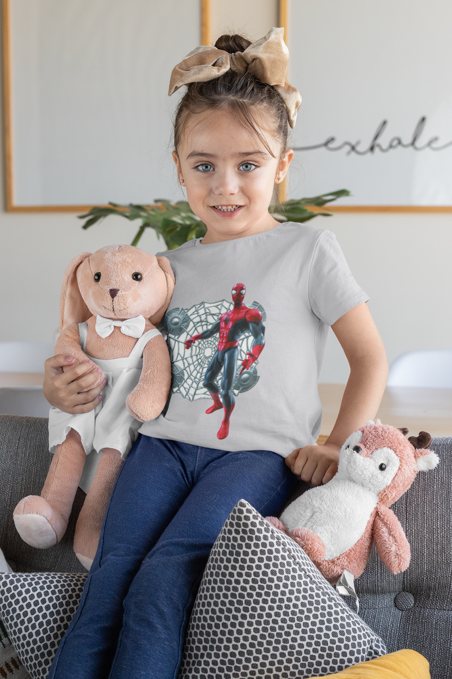 Cute Cartoon Half Sleeves T-Shirt For Girls -FunkyTeesClub