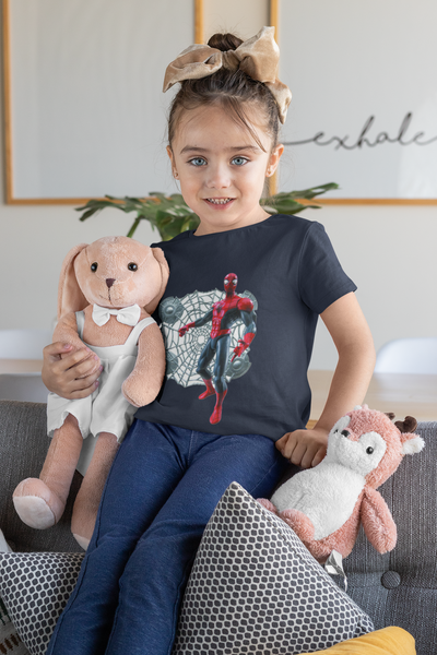 Cute Cartoon Half Sleeves T-Shirt For Girls -FunkyTeesClub