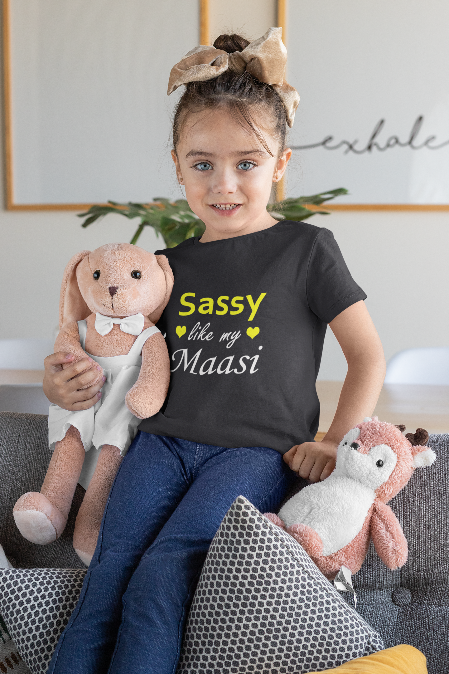 Sassy Like My Masi Half Sleeves T-Shirt For Girls -FunkyTeesClub