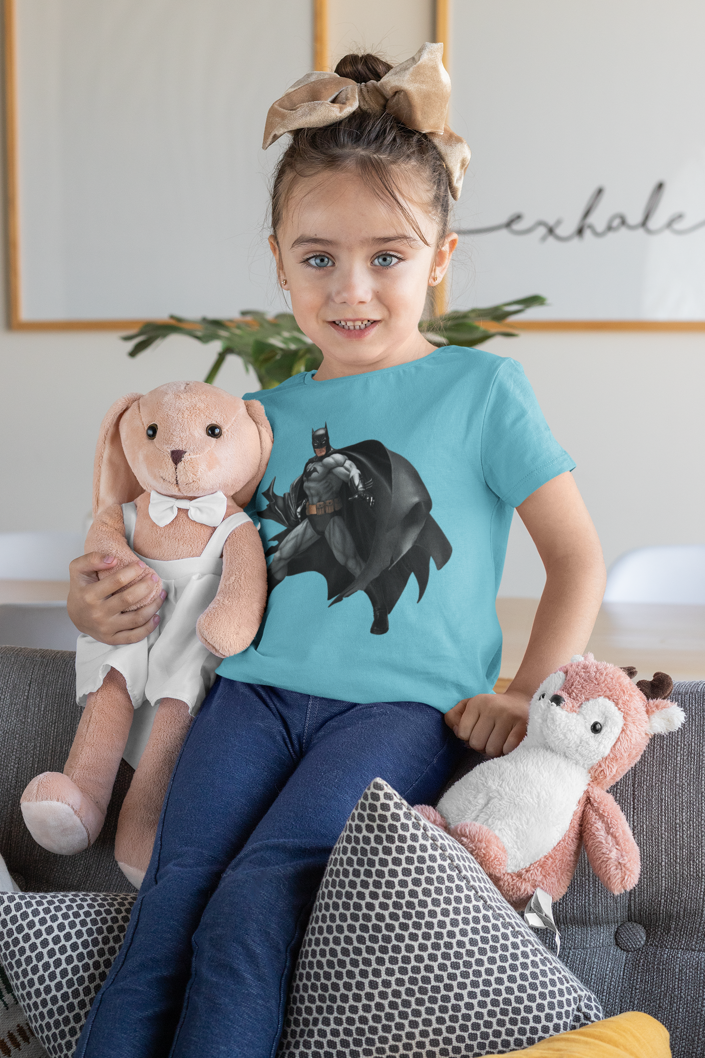 Superhero Half Sleeves T-Shirt For Girls -FunkyTeesClub