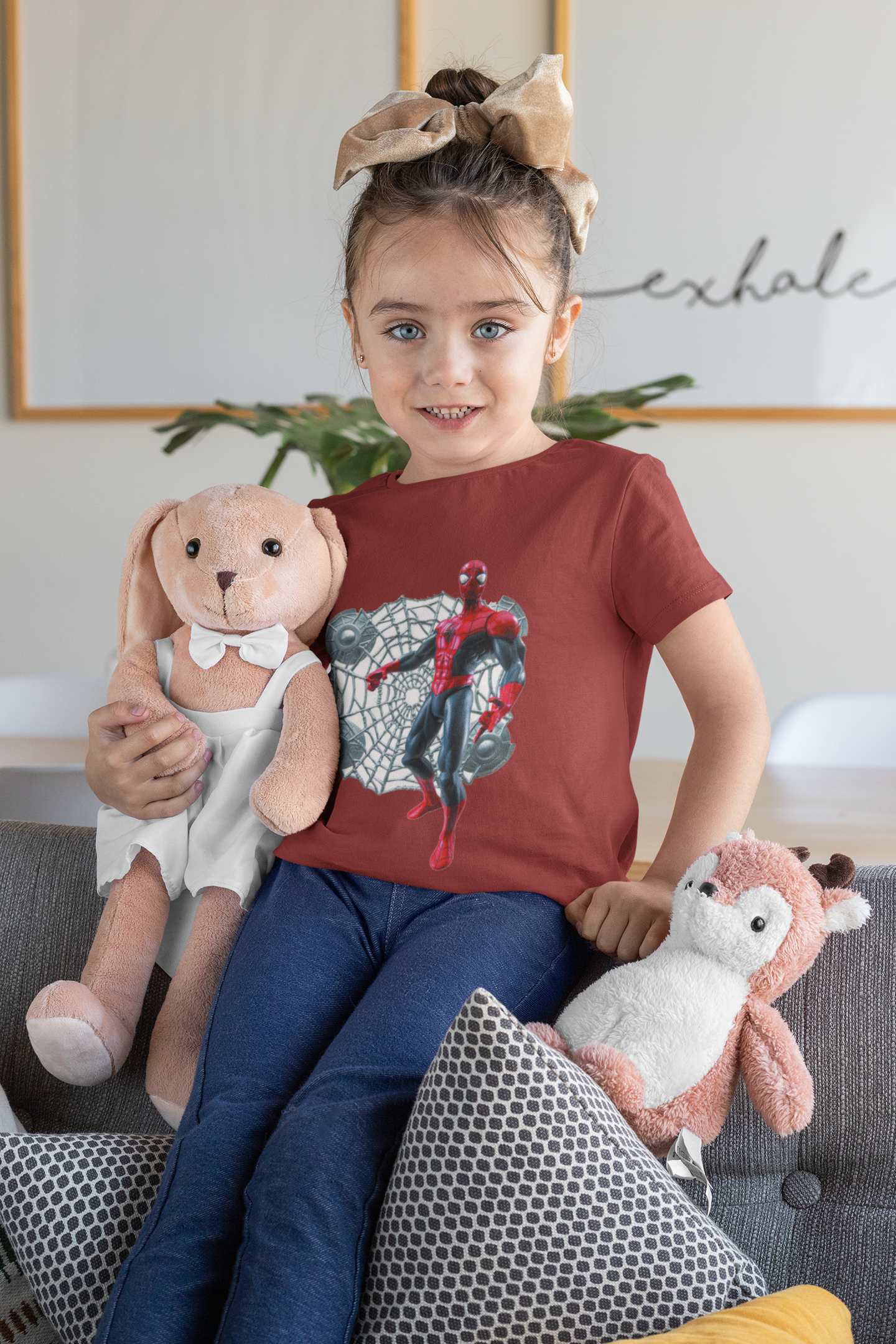 Cute Cartoon Half Sleeves T-Shirt For Girls -FunkyTeesClub