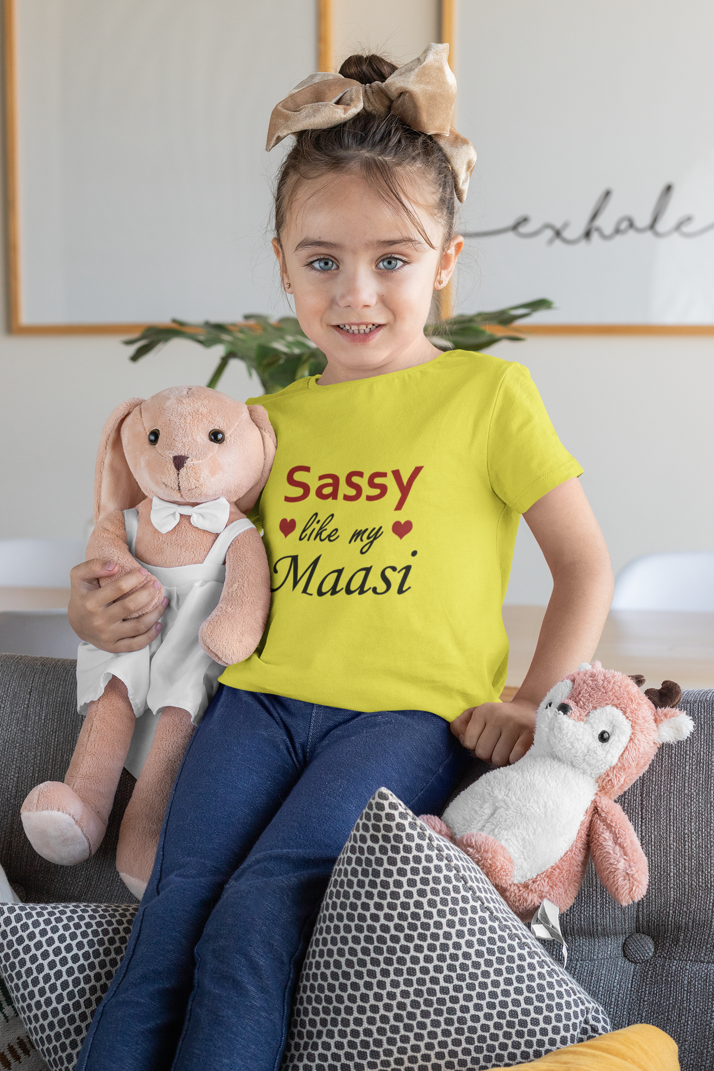 Sassy Like My Masi Half Sleeves T-Shirt For Girls -FunkyTeesClub