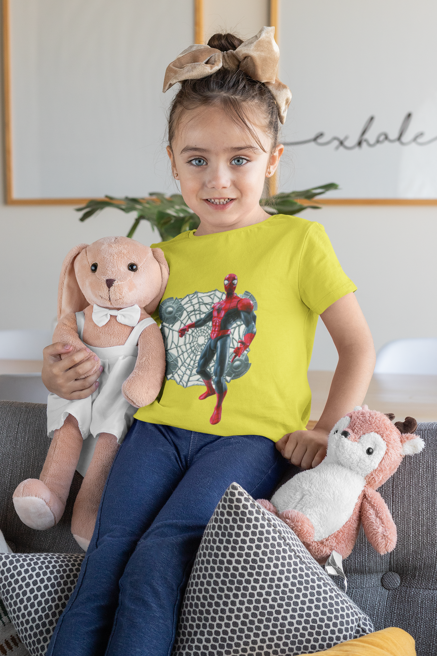 Cute Cartoon Half Sleeves T-Shirt For Girls -FunkyTeesClub