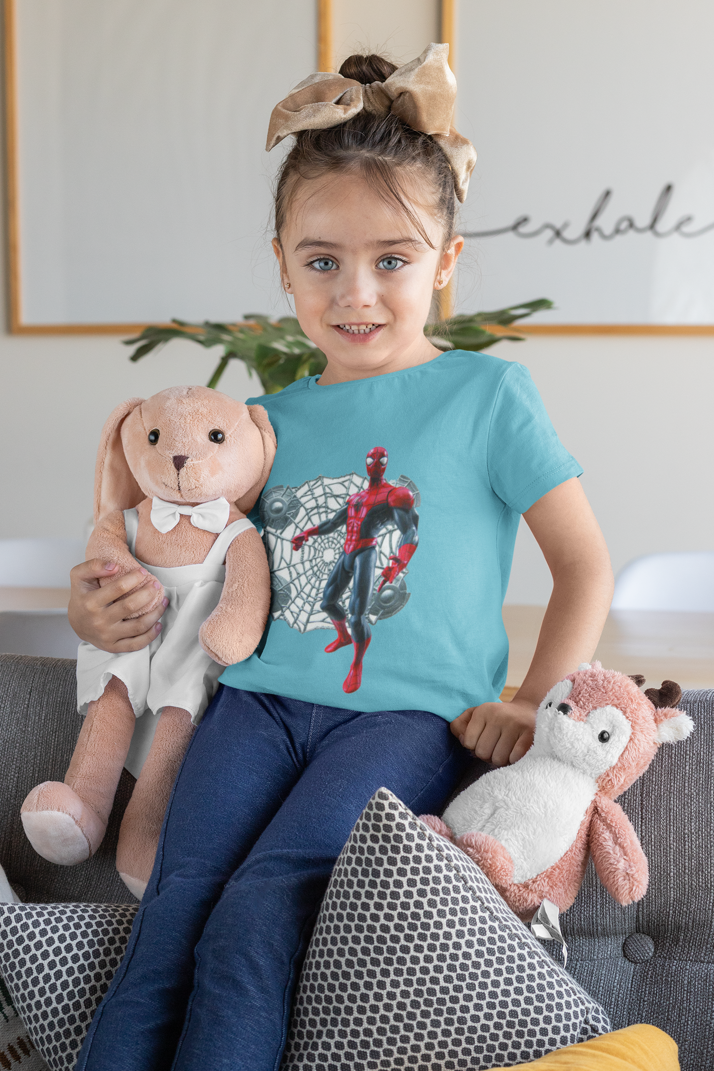 Cute Cartoon Half Sleeves T-Shirt For Girls -FunkyTeesClub