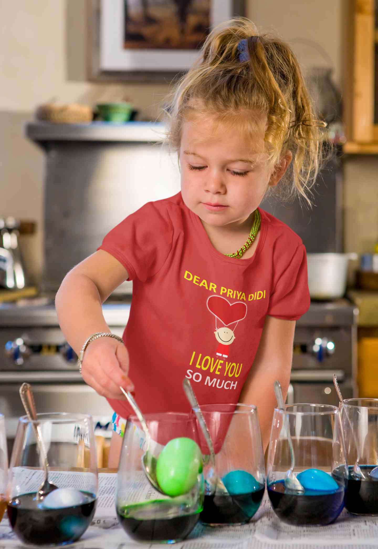 Custom Name I love My Didi So Much Half Sleeves T-Shirt For Girls -FunkyTeesClub