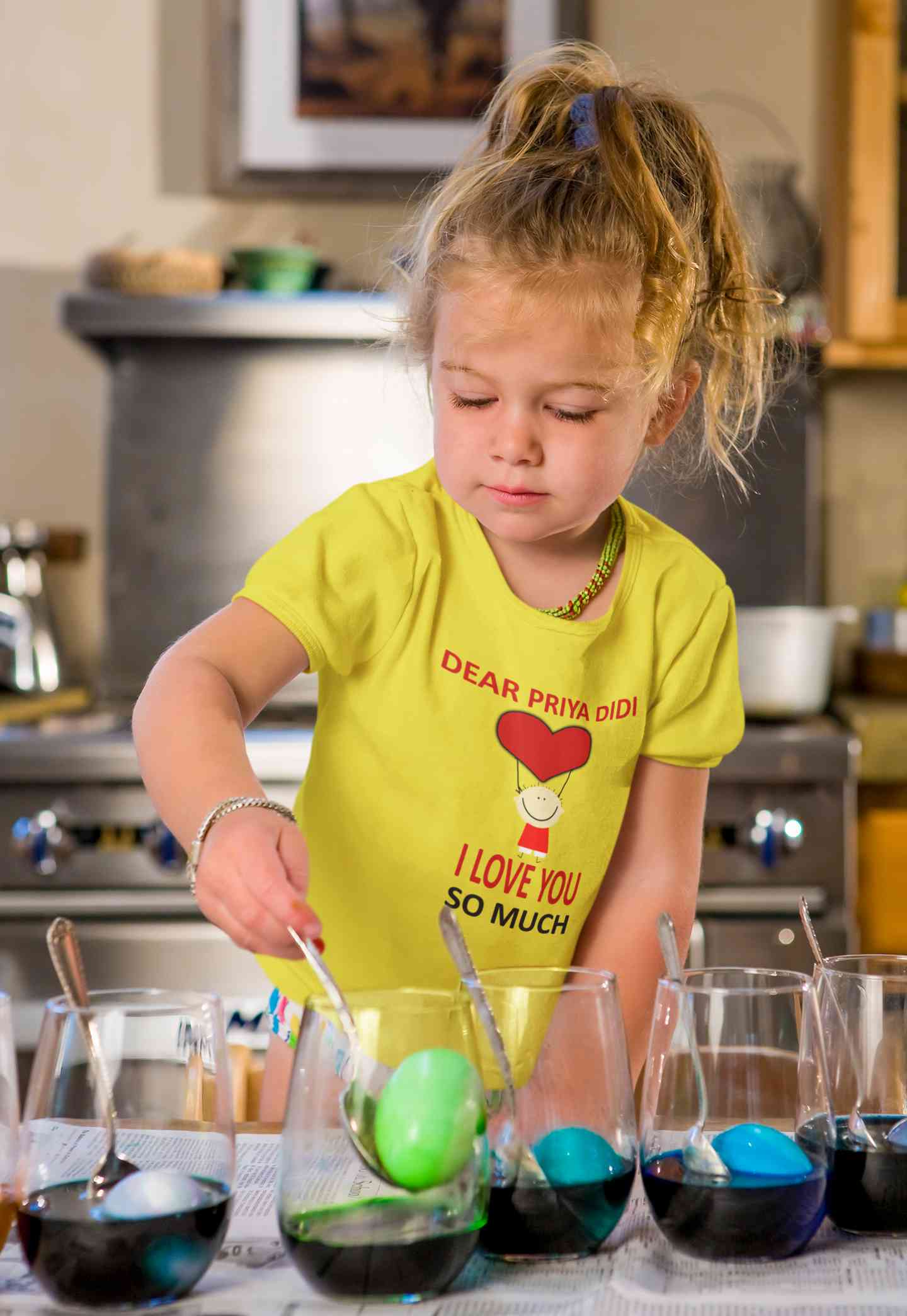 Custom Name I love My Didi So Much Half Sleeves T-Shirt For Girls -FunkyTeesClub