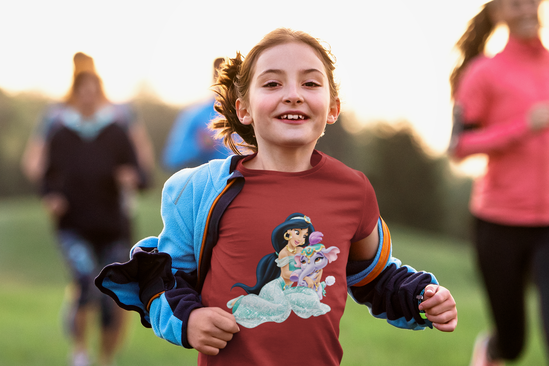 Cute Cartoon Half Sleeves T-Shirt For Girls -FunkyTeesClub