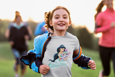 Cute Cartoon Half Sleeves T-Shirt For Girls -FunkyTeesClub