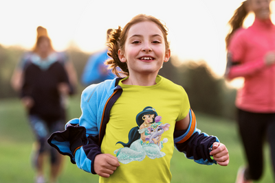 Cute Cartoon Half Sleeves T-Shirt For Girls -FunkyTeesClub