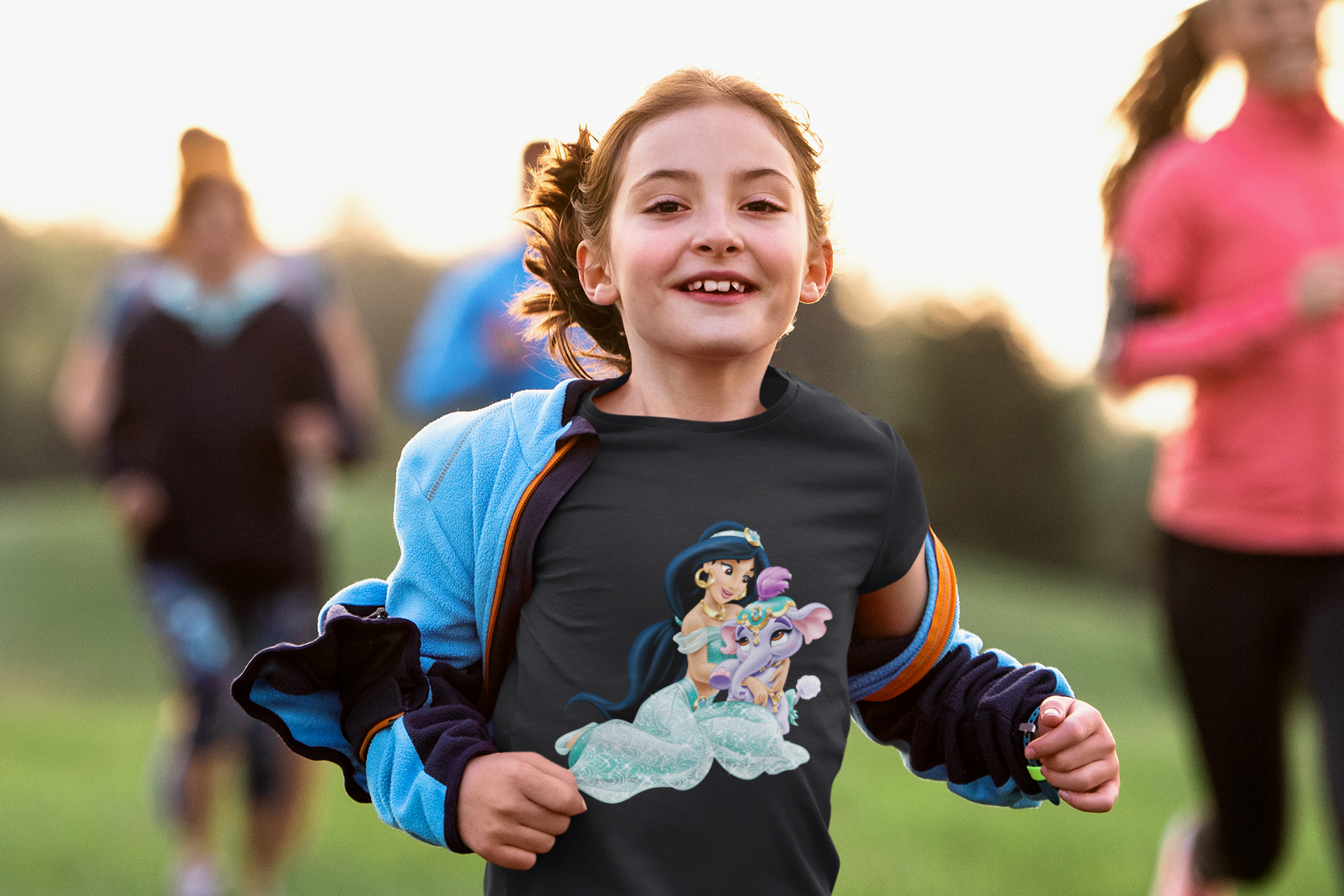 Cute Cartoon Half Sleeves T-Shirt For Girls -FunkyTeesClub