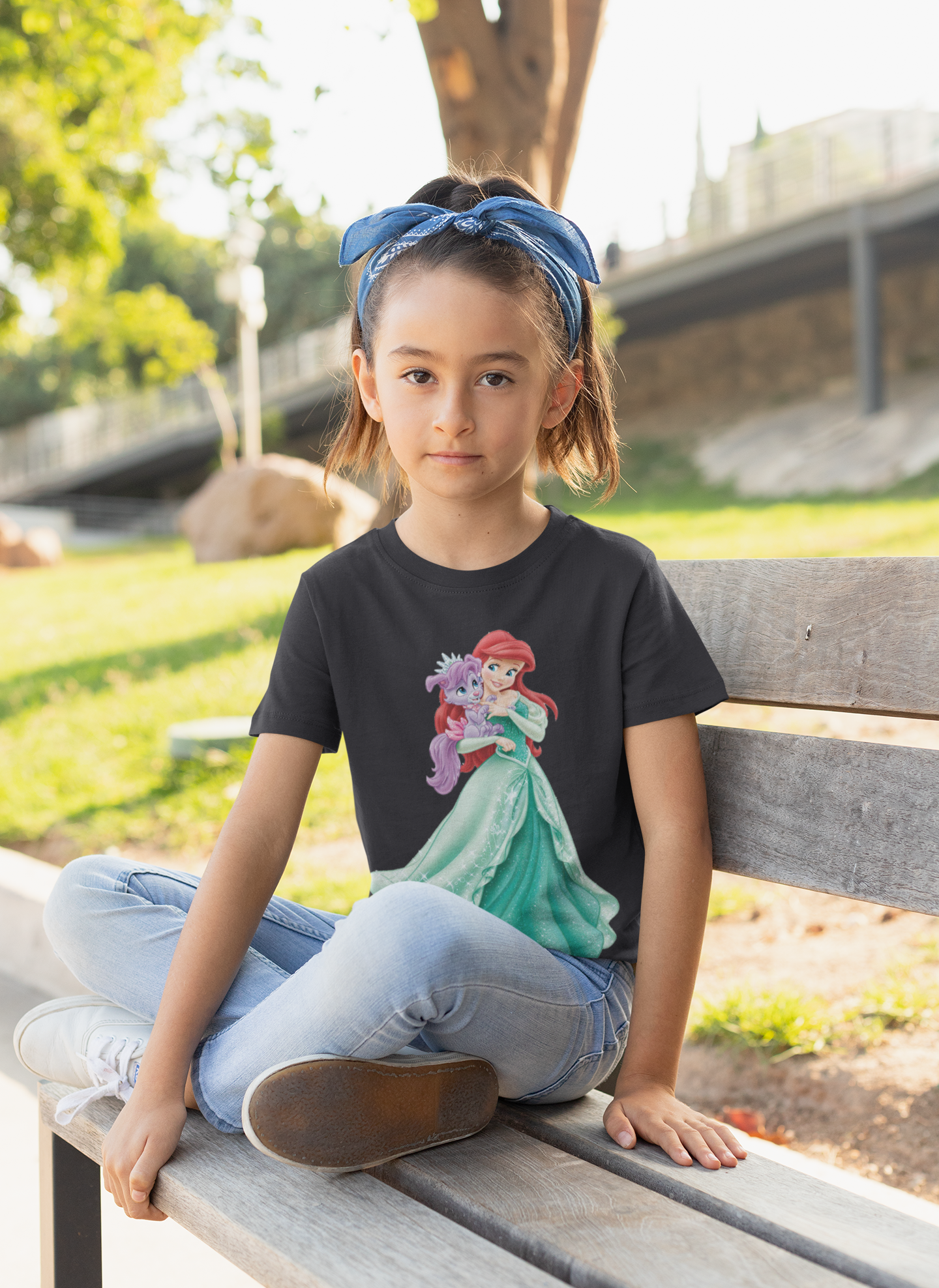 Cute Princess Half Sleeves T-Shirt For Girls -FunkyTeesClub
