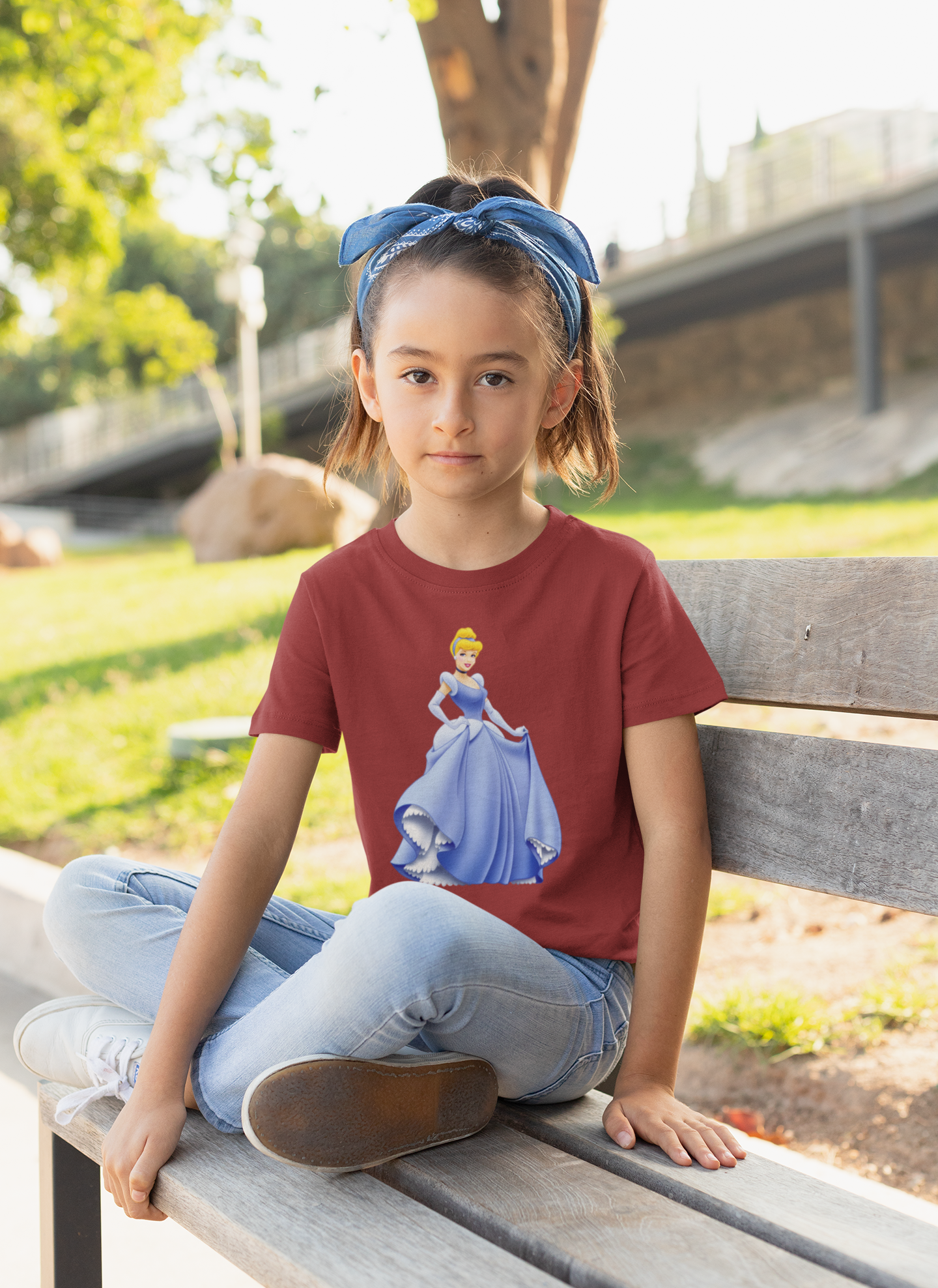 Cute Princess Half Sleeves T-Shirt For Girls -FunkyTeesClub