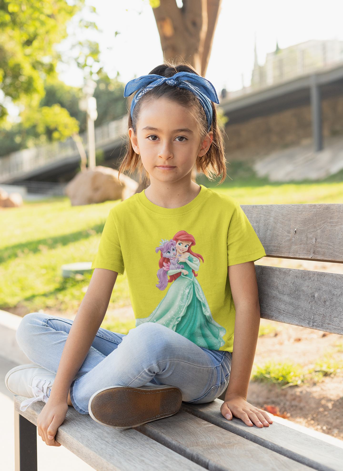 Cute Princess Half Sleeves T-Shirt For Girls -FunkyTeesClub
