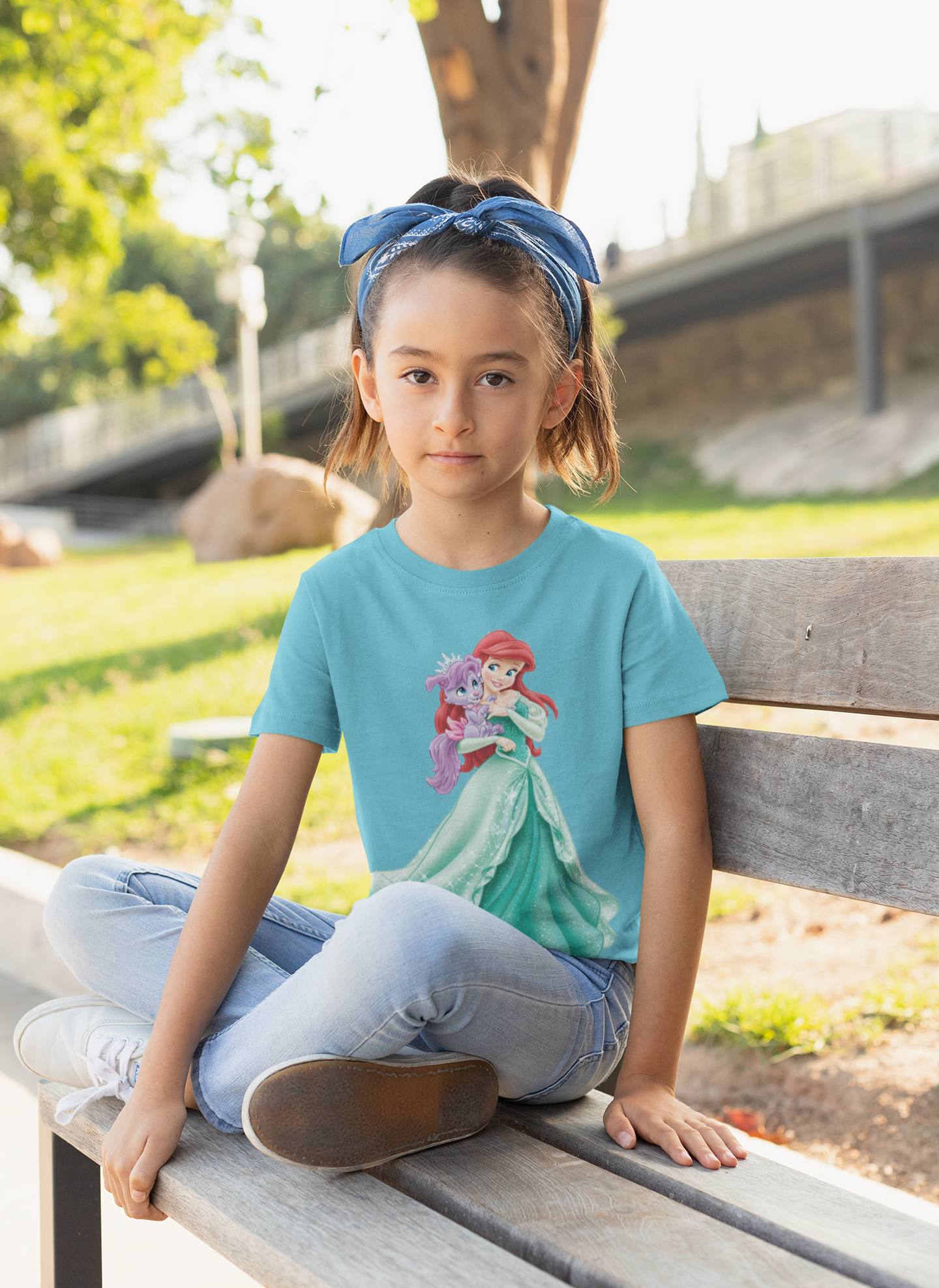 Cute Princess Half Sleeves T-Shirt For Girls -FunkyTeesClub