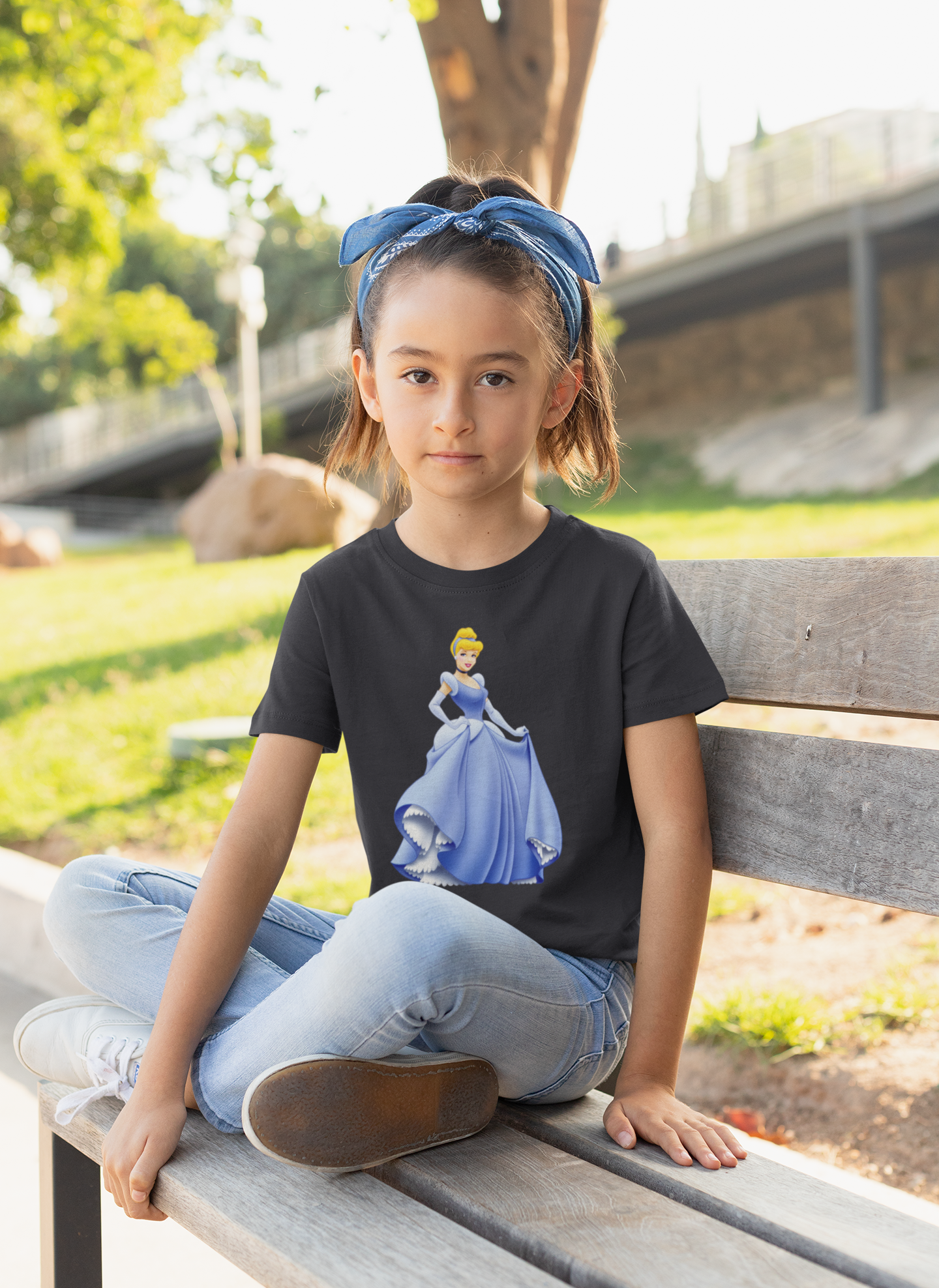 Cute Princess Half Sleeves T-Shirt For Girls -FunkyTeesClub