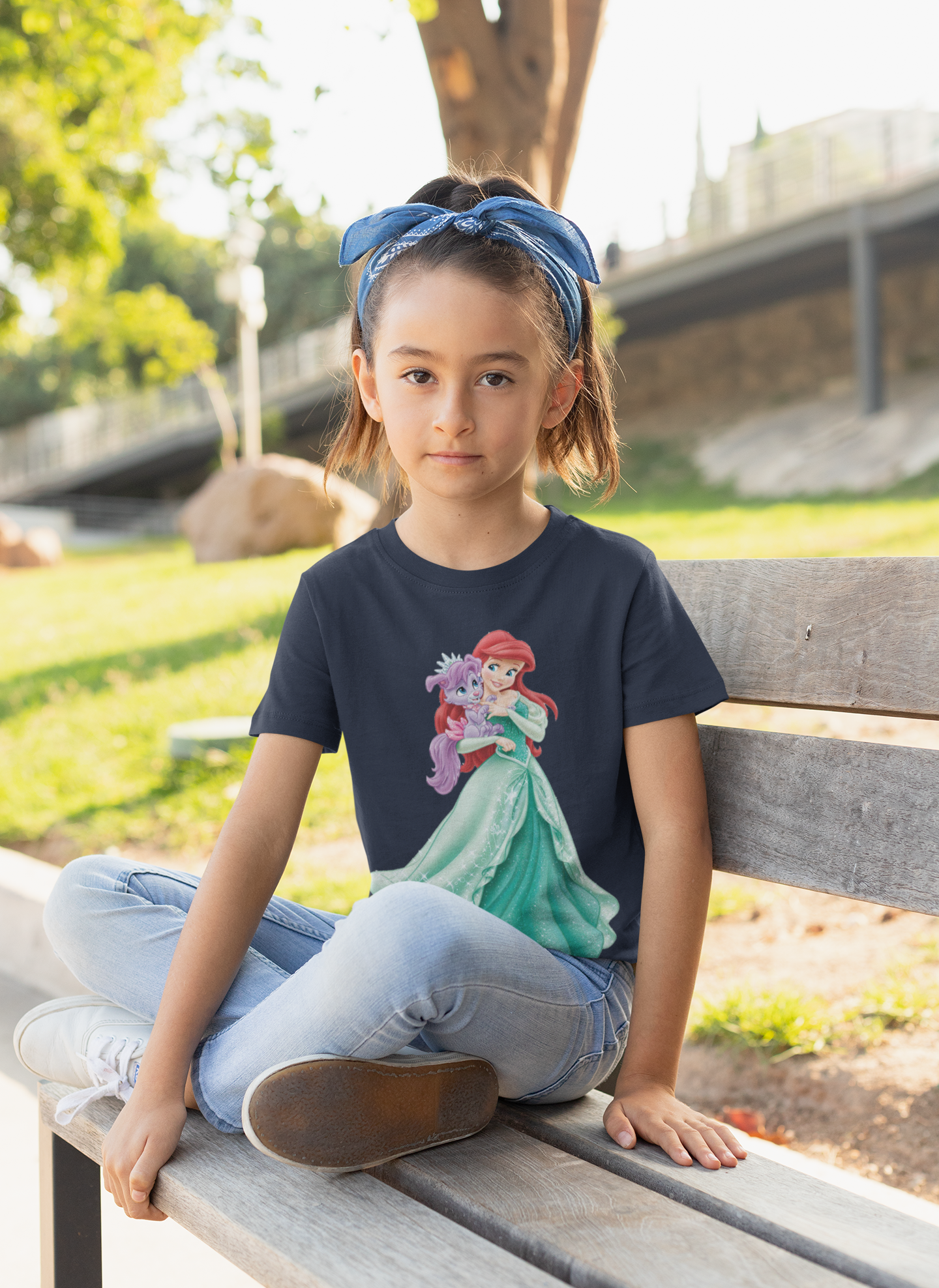 Cute Princess Half Sleeves T-Shirt For Girls -FunkyTeesClub