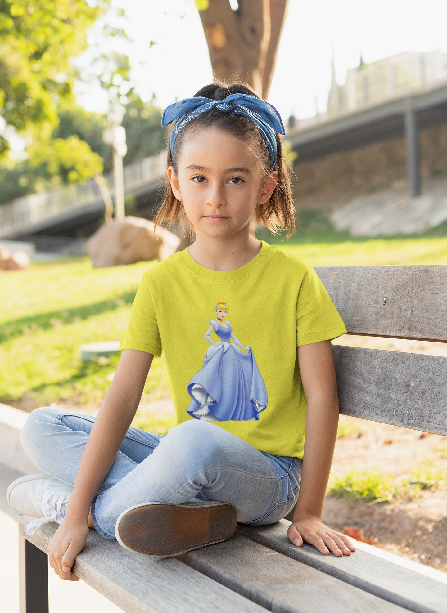 Cute Princess Half Sleeves T-Shirt For Girls -FunkyTeesClub