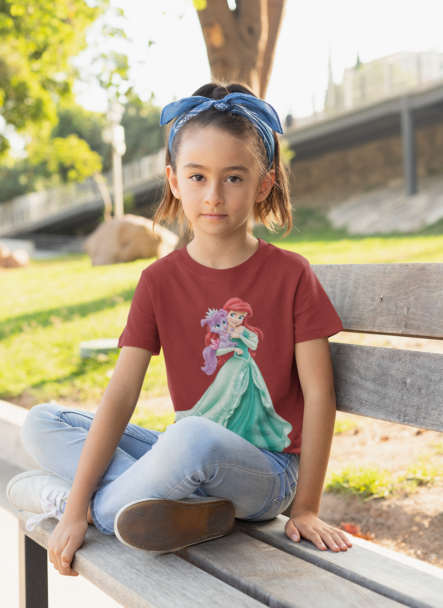 Cute Princess Half Sleeves T-Shirt For Girls -FunkyTeesClub