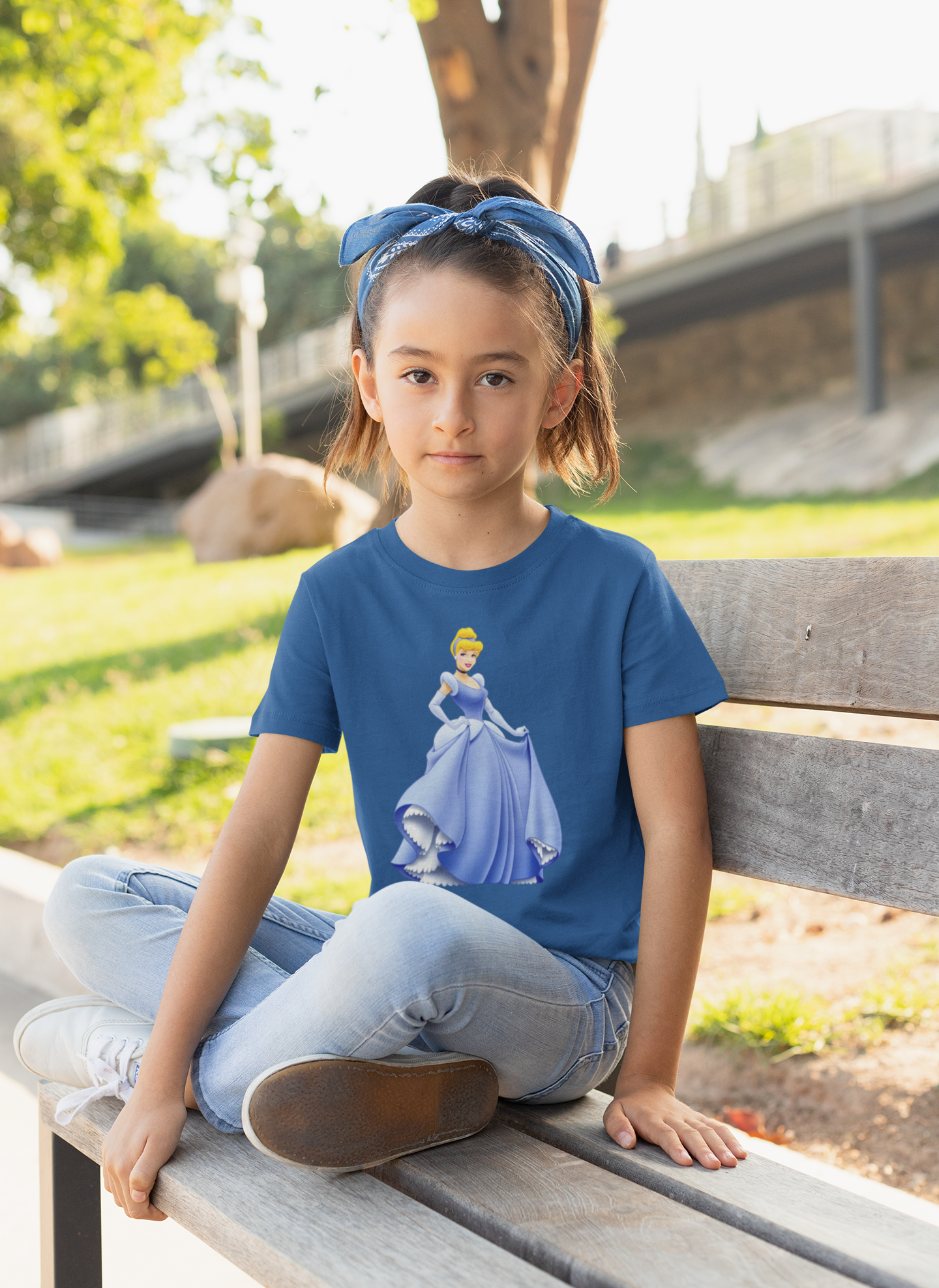 Cute Princess Half Sleeves T-Shirt For Girls -FunkyTeesClub
