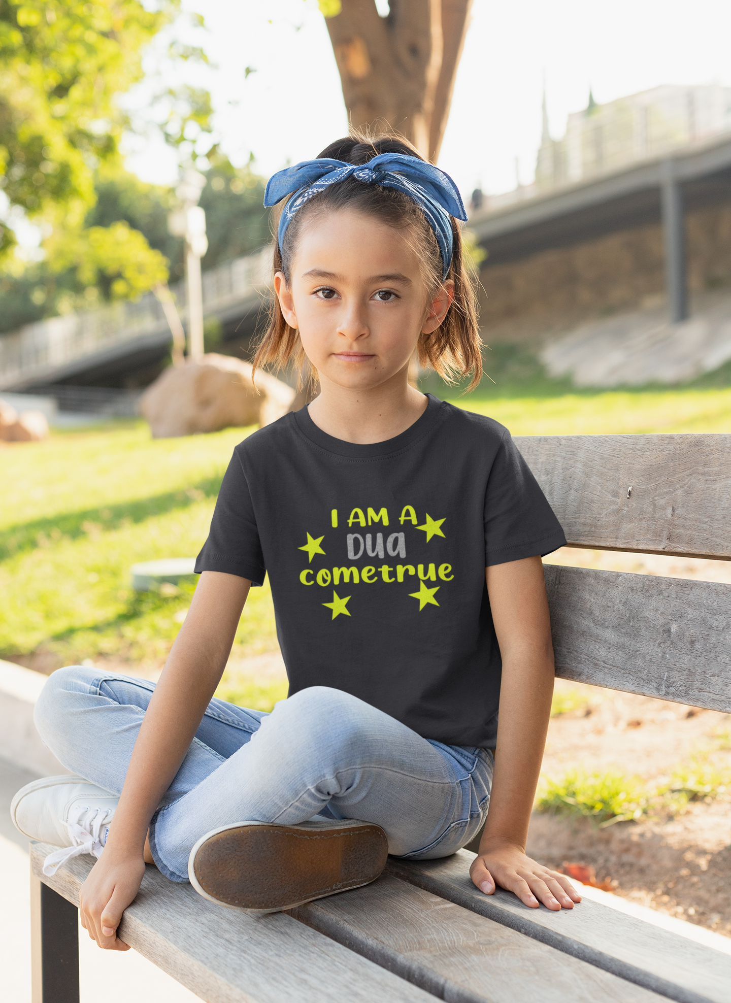 Dua Come True Eid Half Sleeves T-Shirt For Girls -FunkyTeesClub