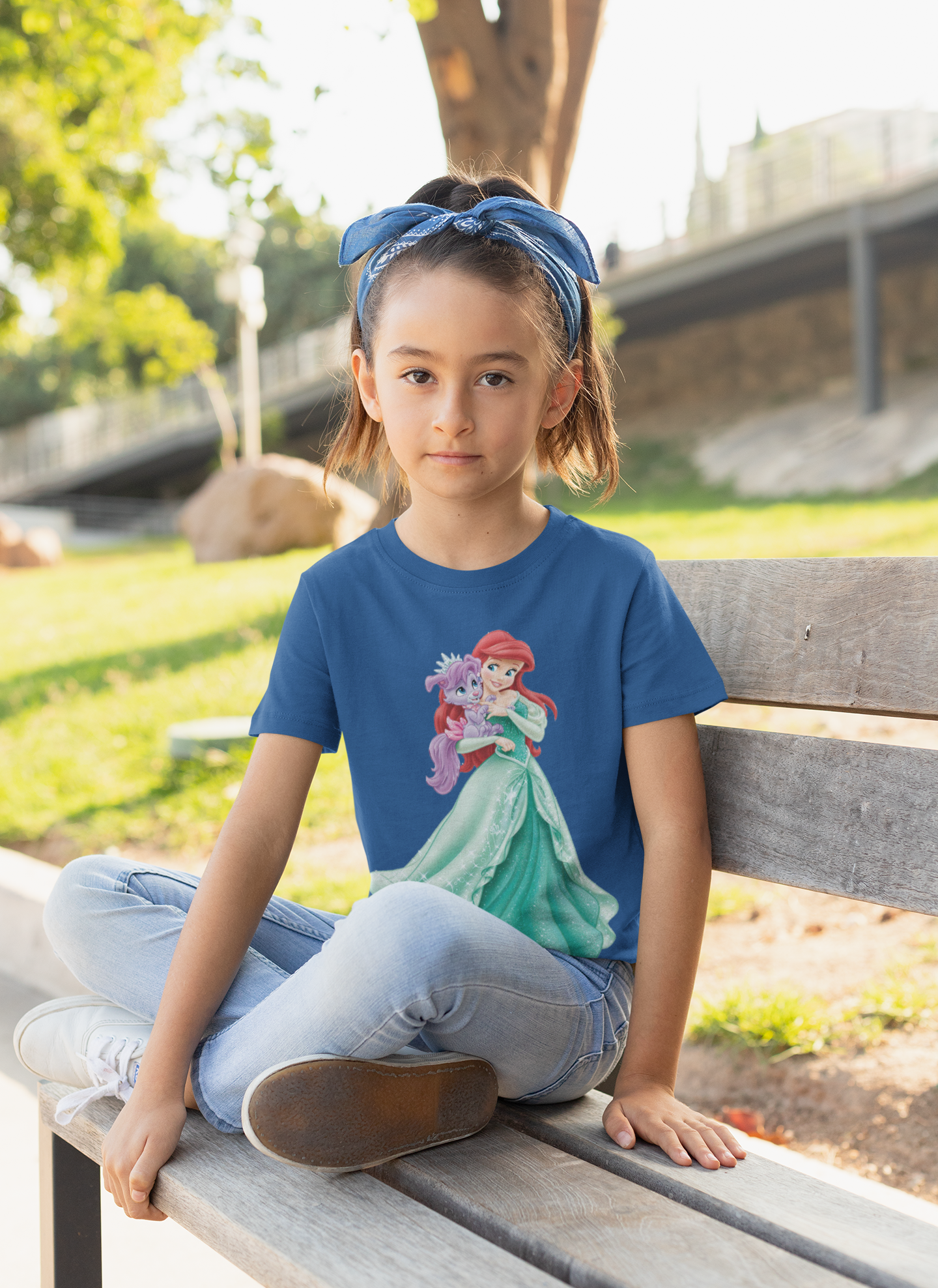 Cute Princess Half Sleeves T-Shirt For Girls -FunkyTeesClub