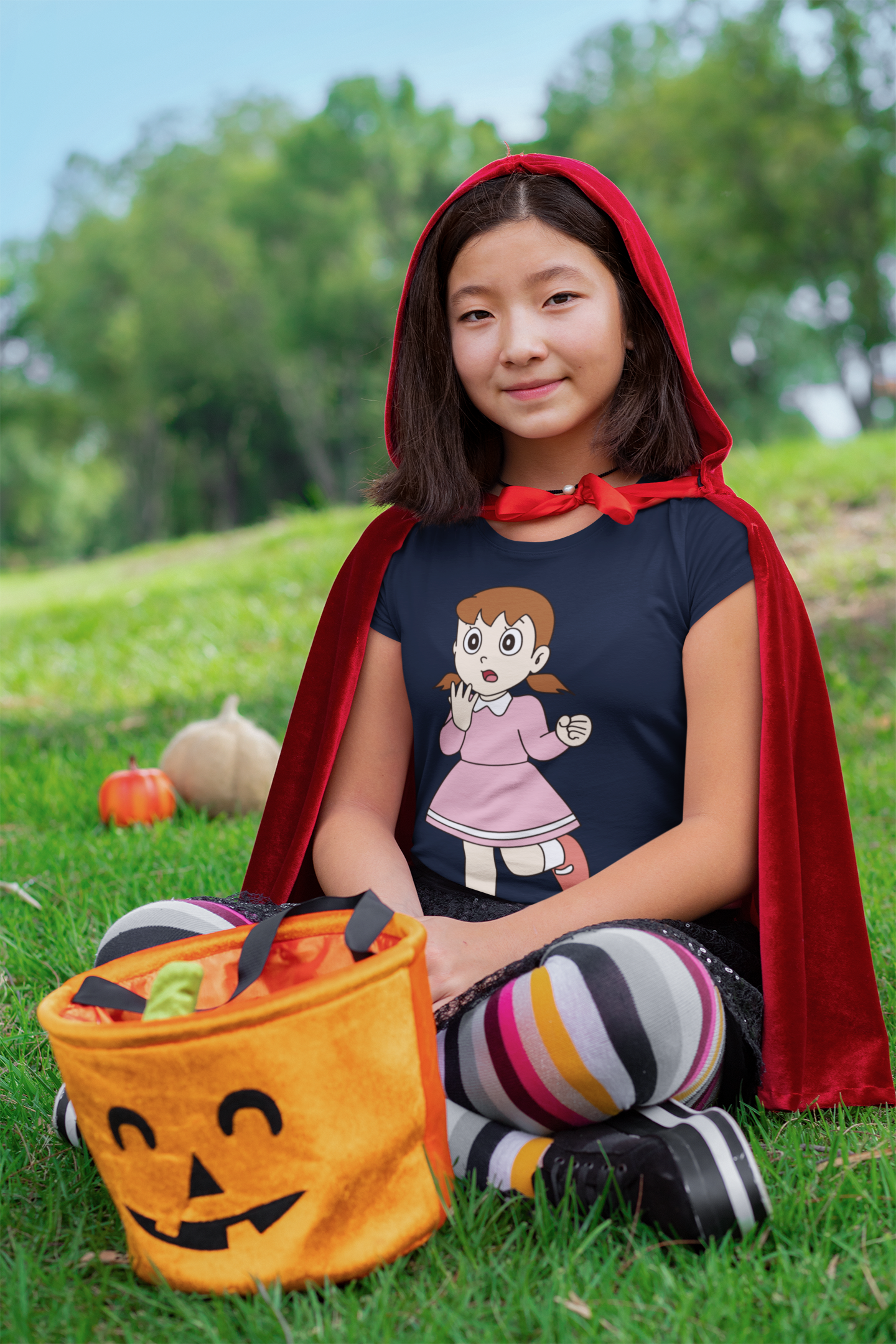 Cute Cartoon Half Sleeves T-Shirt For Girls -FunkyTeesClub
