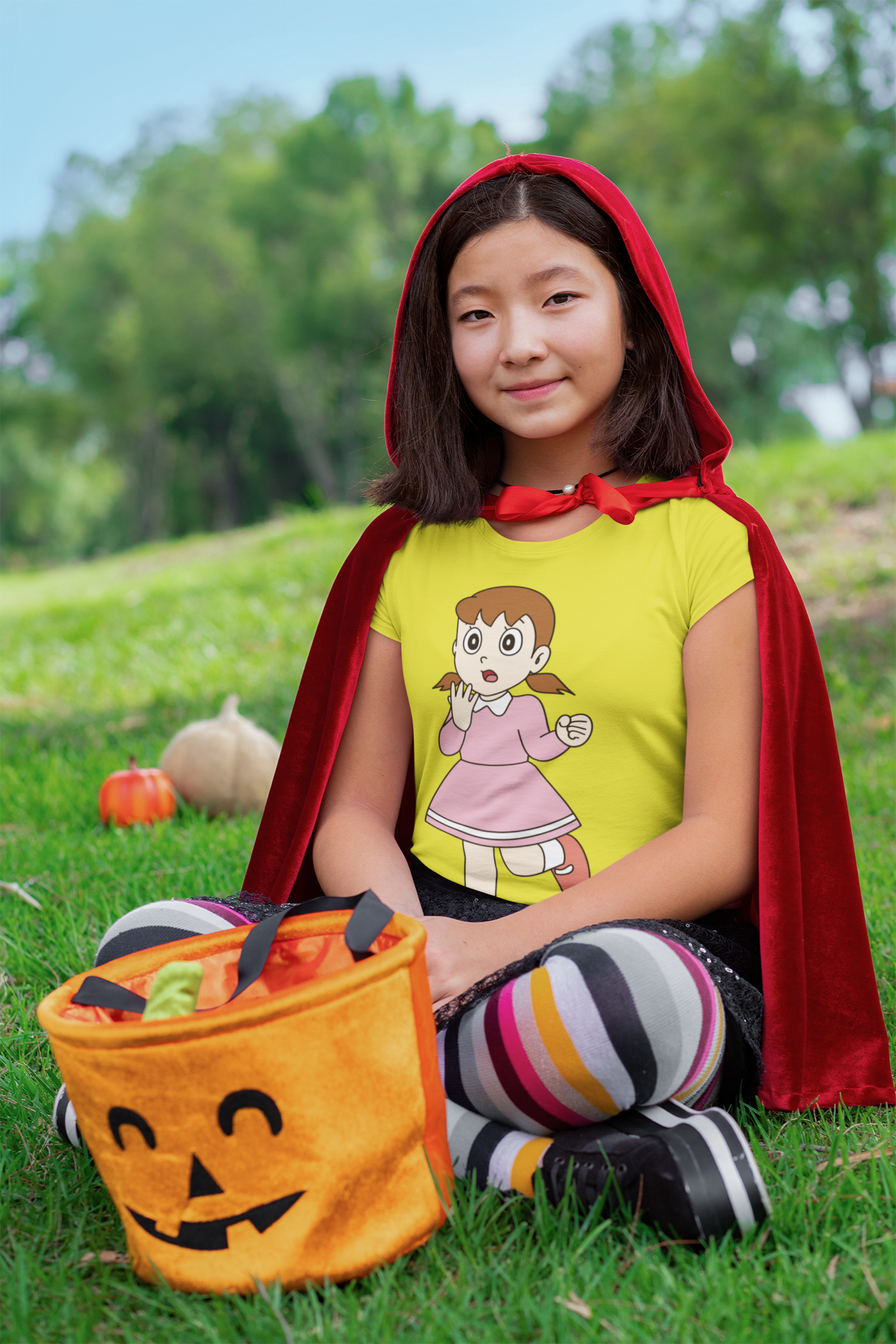 Cute Cartoon Half Sleeves T-Shirt For Girls -FunkyTeesClub