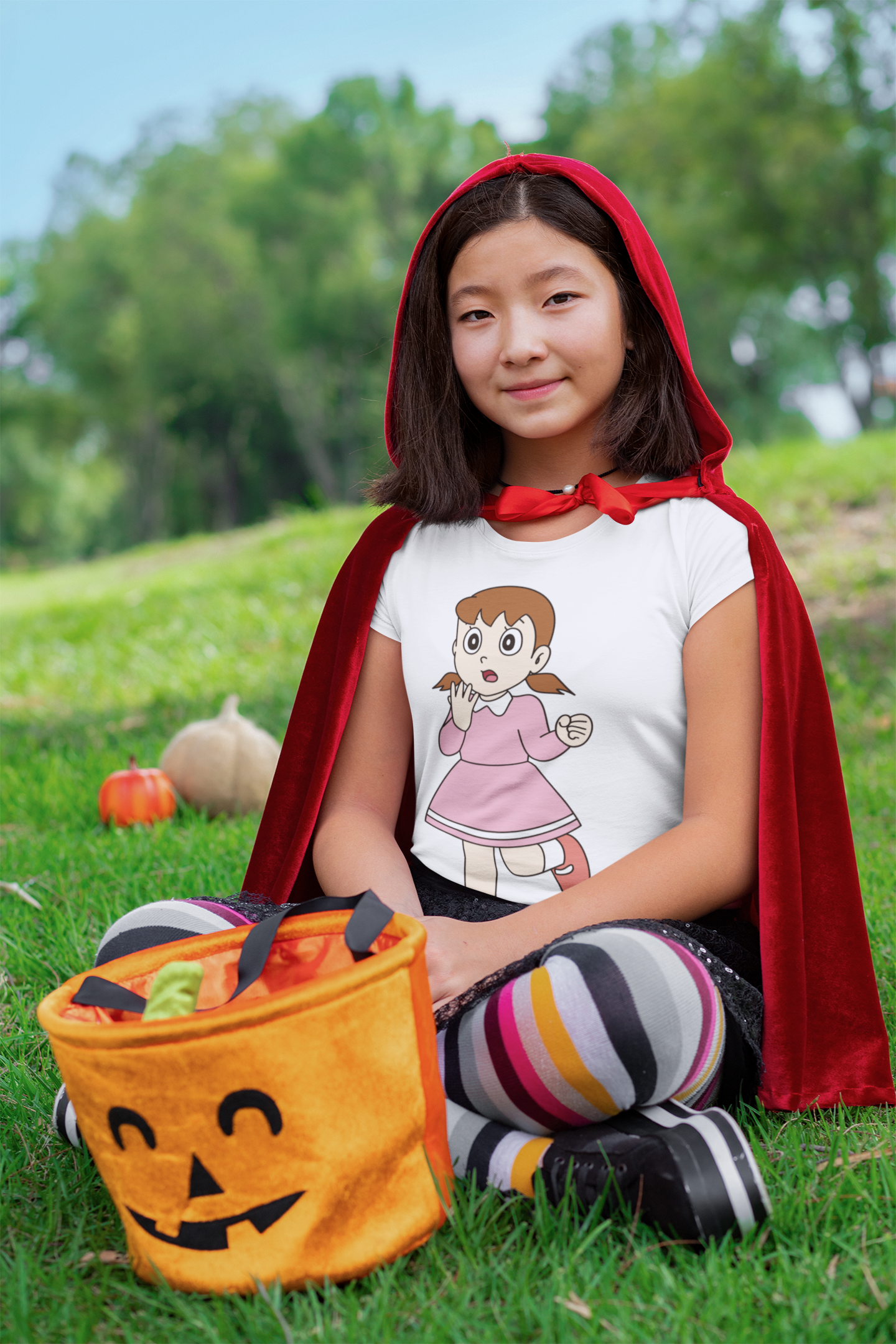 Cute Cartoon Half Sleeves T-Shirt For Girls -FunkyTeesClub