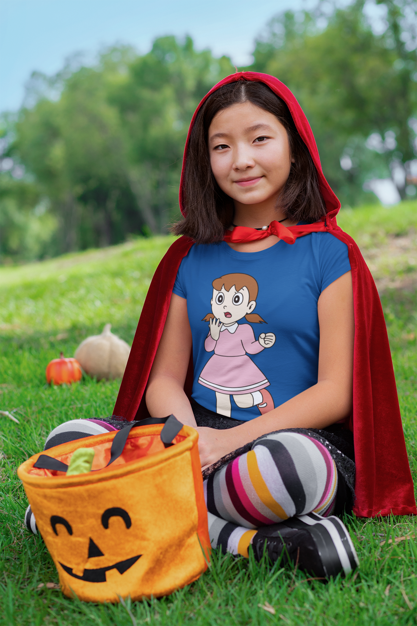 Cute Cartoon Half Sleeves T-Shirt For Girls -FunkyTeesClub