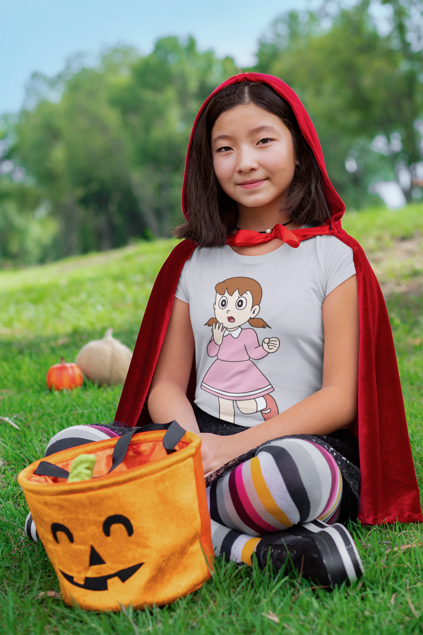 Cute Cartoon Half Sleeves T-Shirt For Girls -FunkyTeesClub