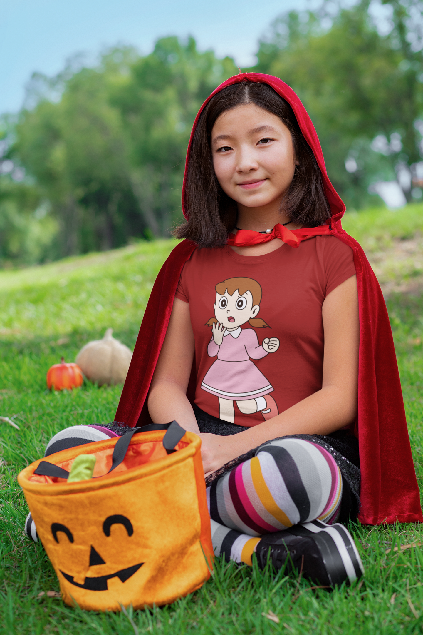 Cute Cartoon Half Sleeves T-Shirt For Girls -FunkyTeesClub