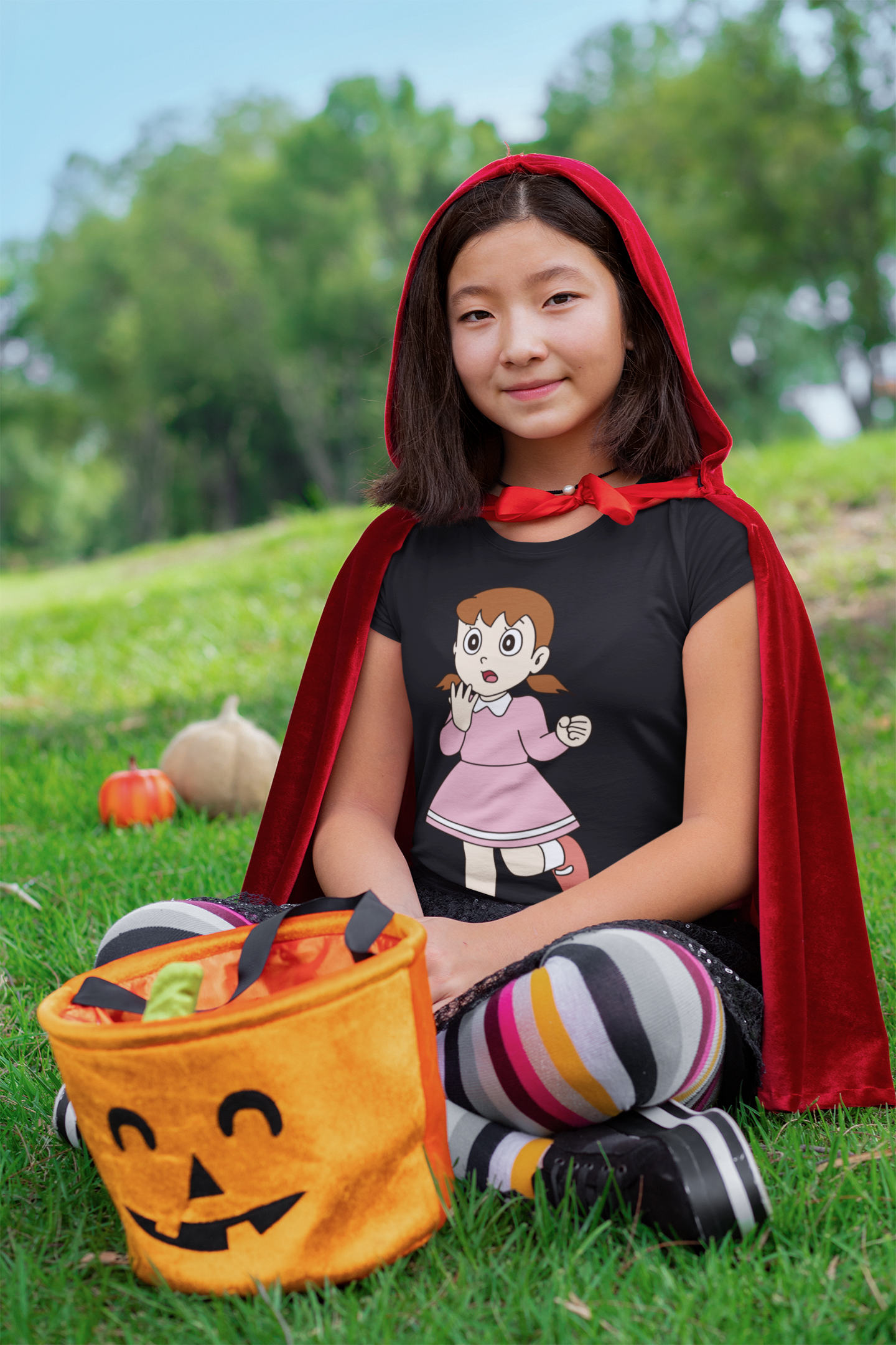 Cute Cartoon Half Sleeves T-Shirt For Girls -FunkyTeesClub