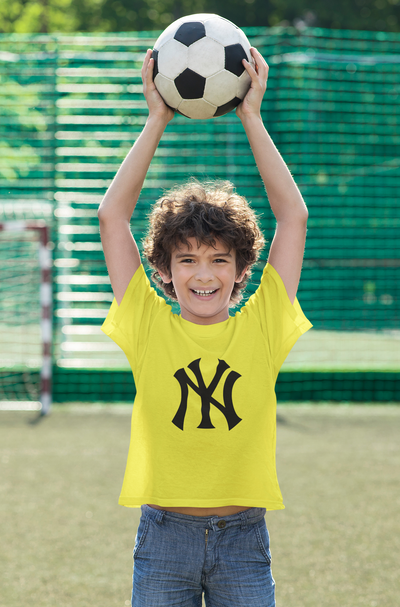 New York Yankees Half Sleeves T-Shirt for Boy-FunkyTeesClub