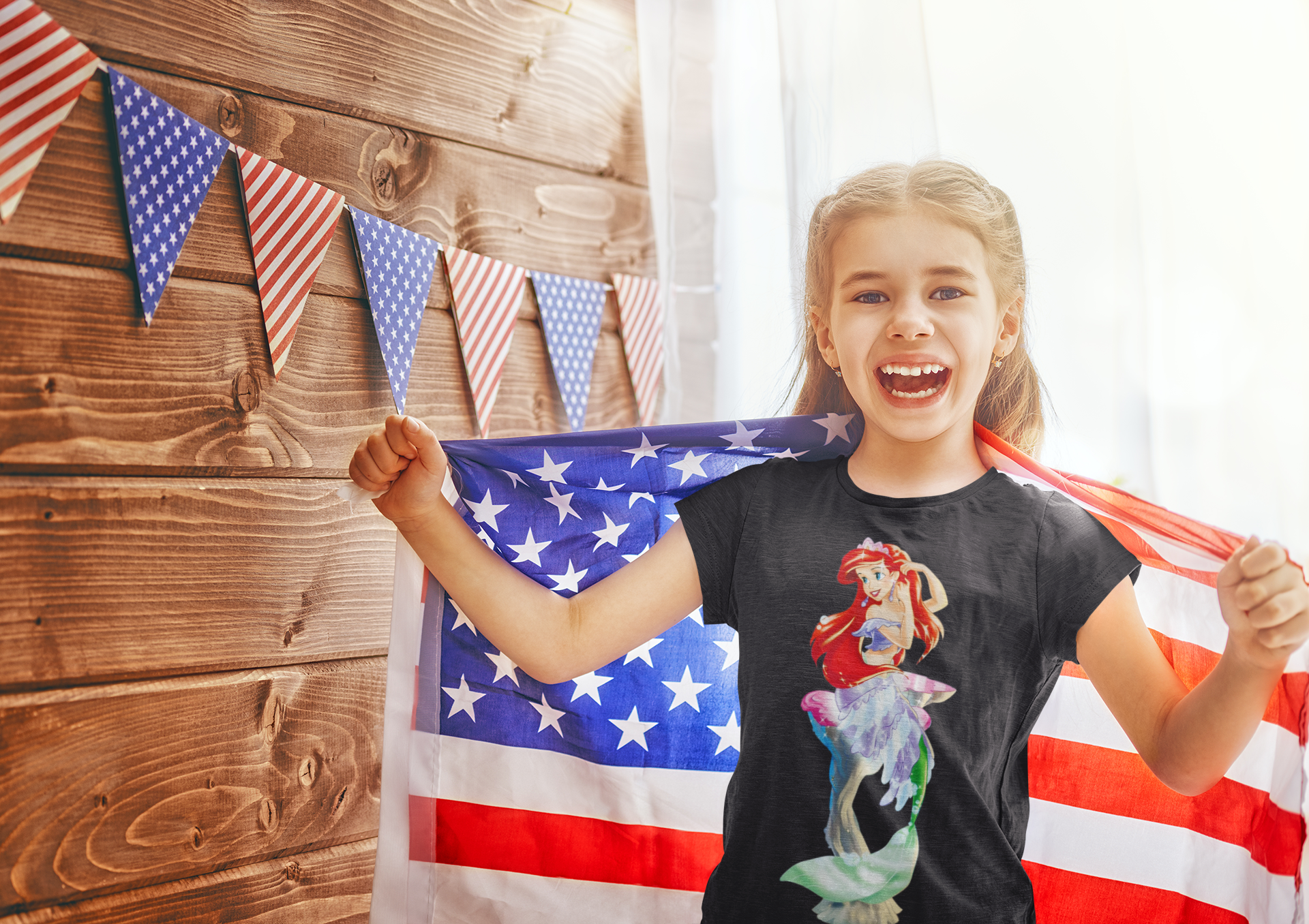 Cute Princess Half Sleeves T-Shirt For Girls -FunkyTeesClub