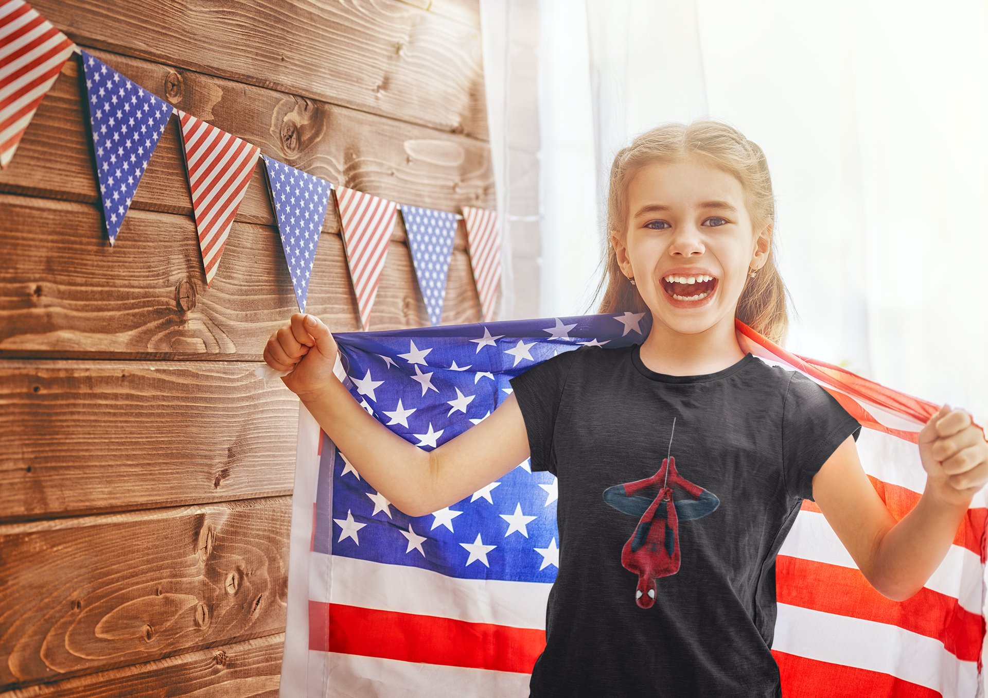 Cute Cartoon Half Sleeves T-Shirt For Girls -FunkyTeesClub