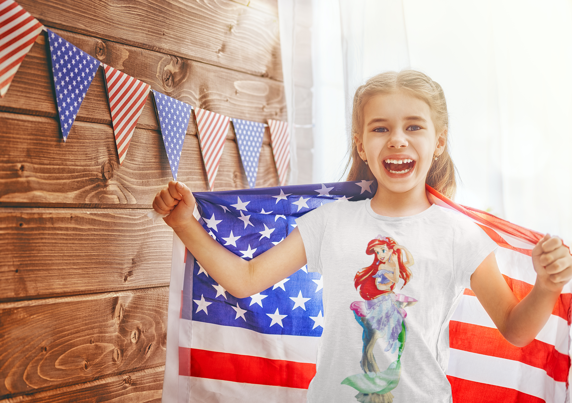 Cute Princess Half Sleeves T-Shirt For Girls -FunkyTeesClub