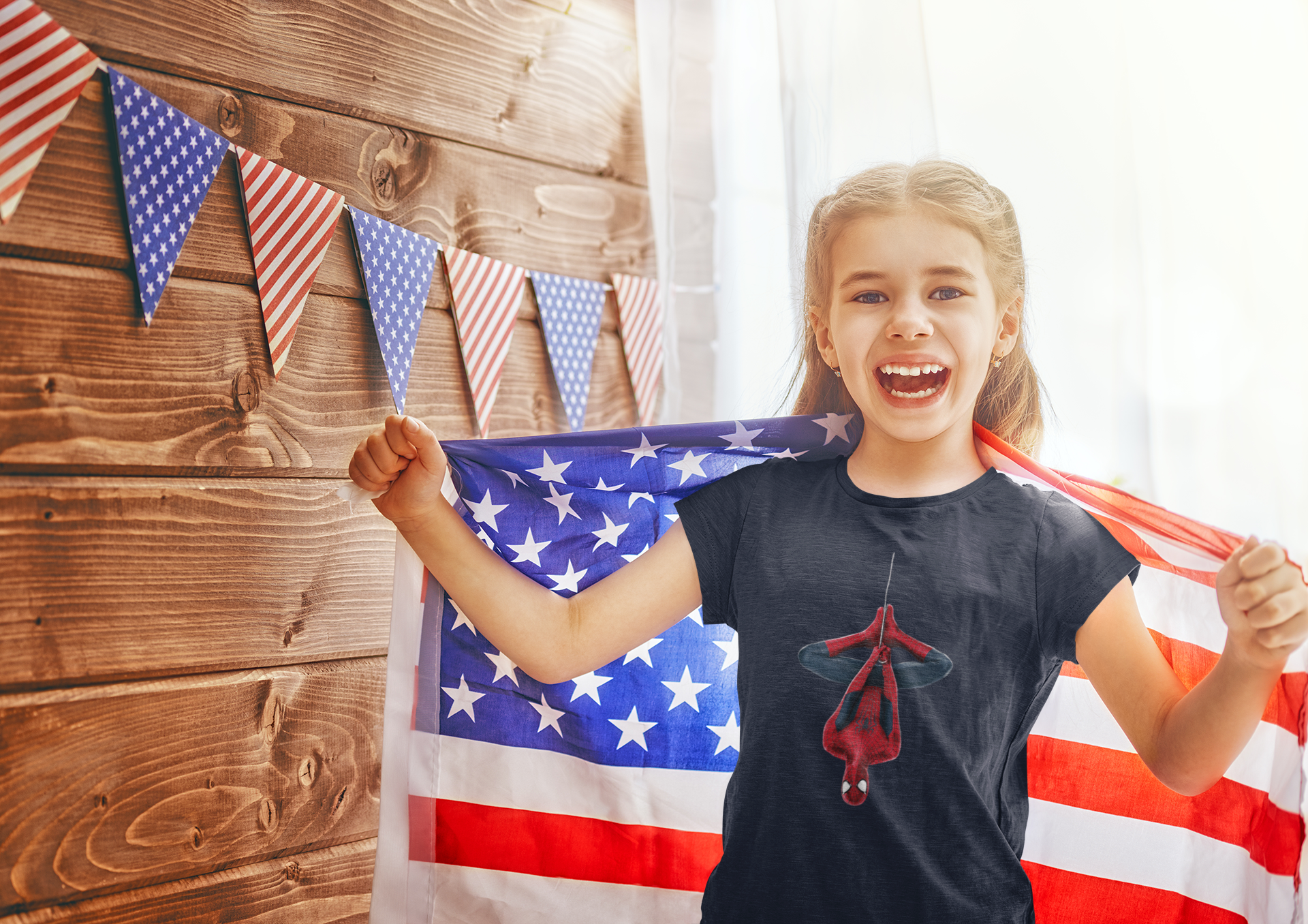 Cute Cartoon Half Sleeves T-Shirt For Girls -FunkyTeesClub