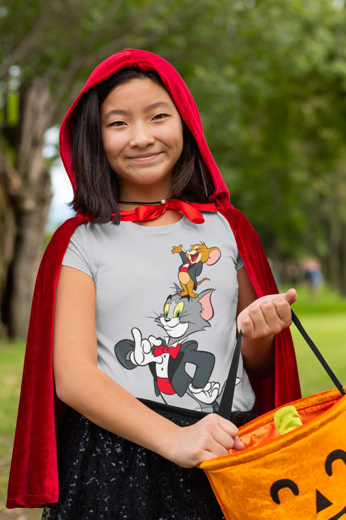 Cute Cartoon Half Sleeves T-Shirt For Girls -FunkyTeesClub
