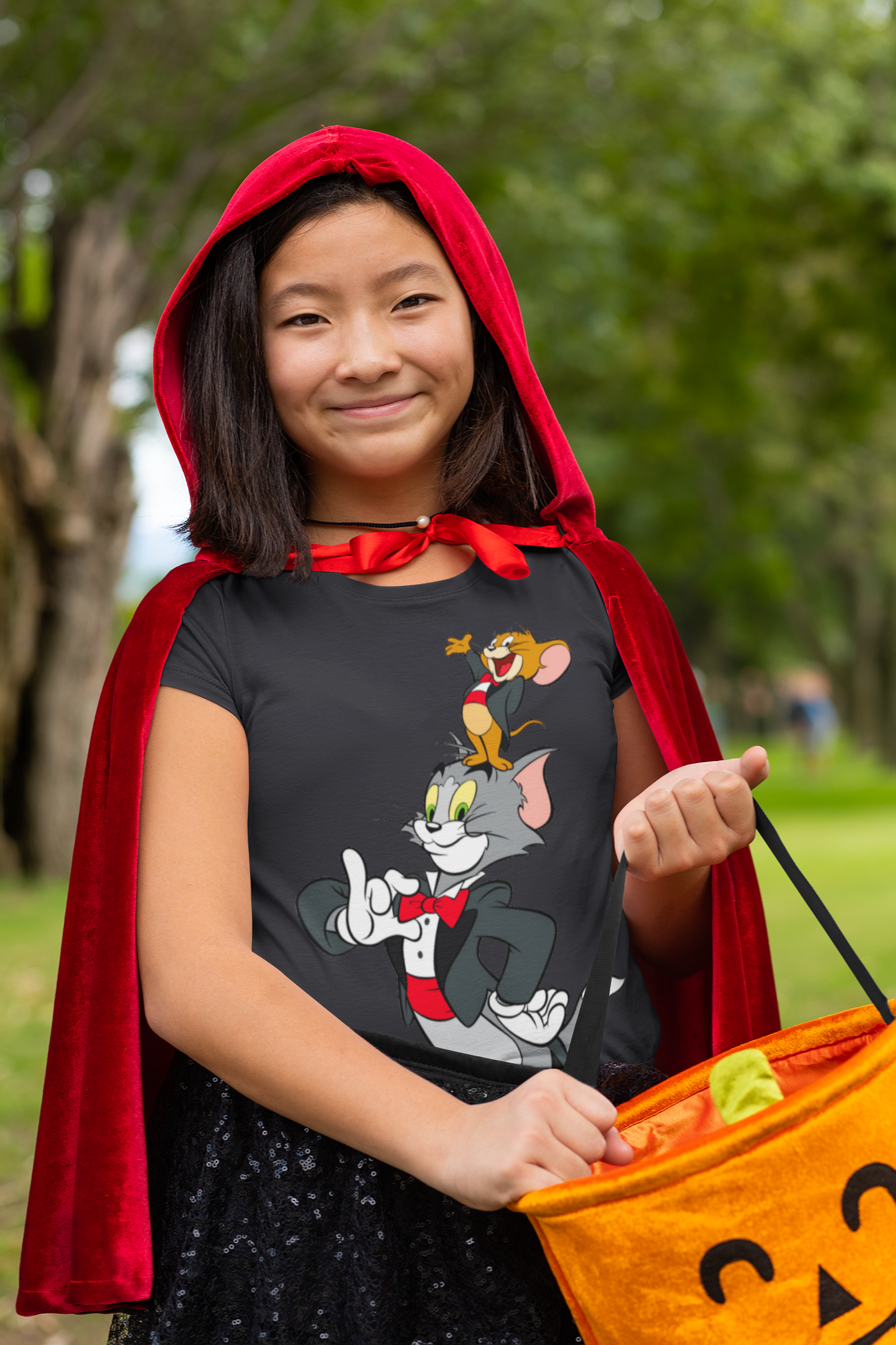 Cute Cartoon Half Sleeves T-Shirt For Girls -FunkyTeesClub