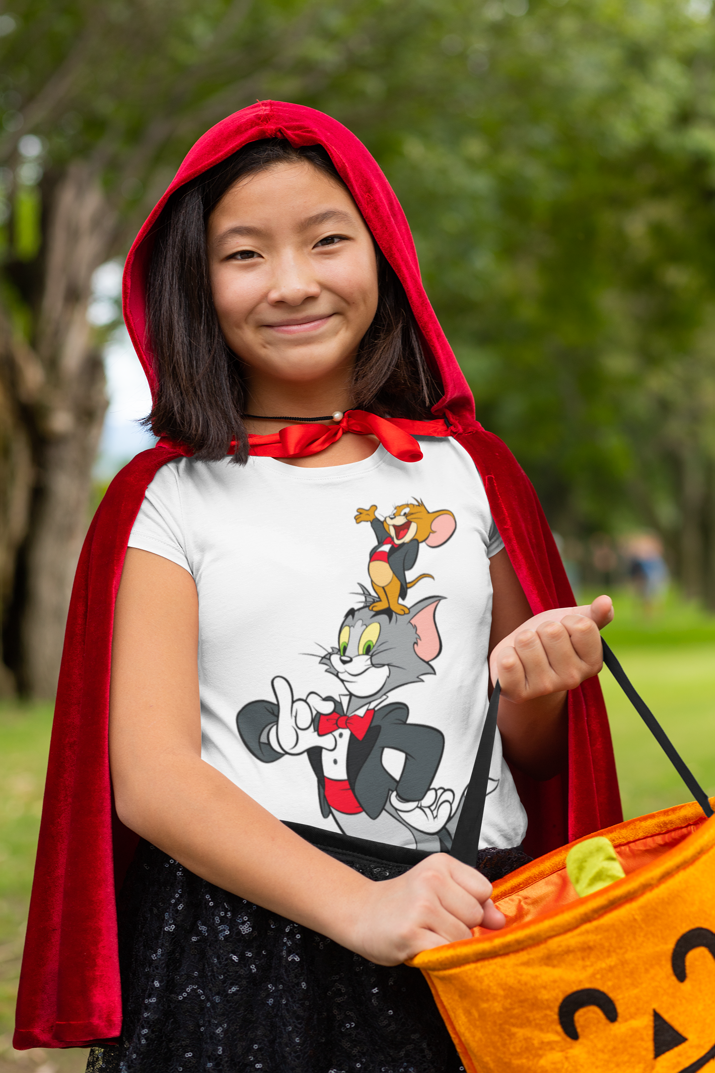 Cute Cartoon Half Sleeves T-Shirt For Girls -FunkyTeesClub