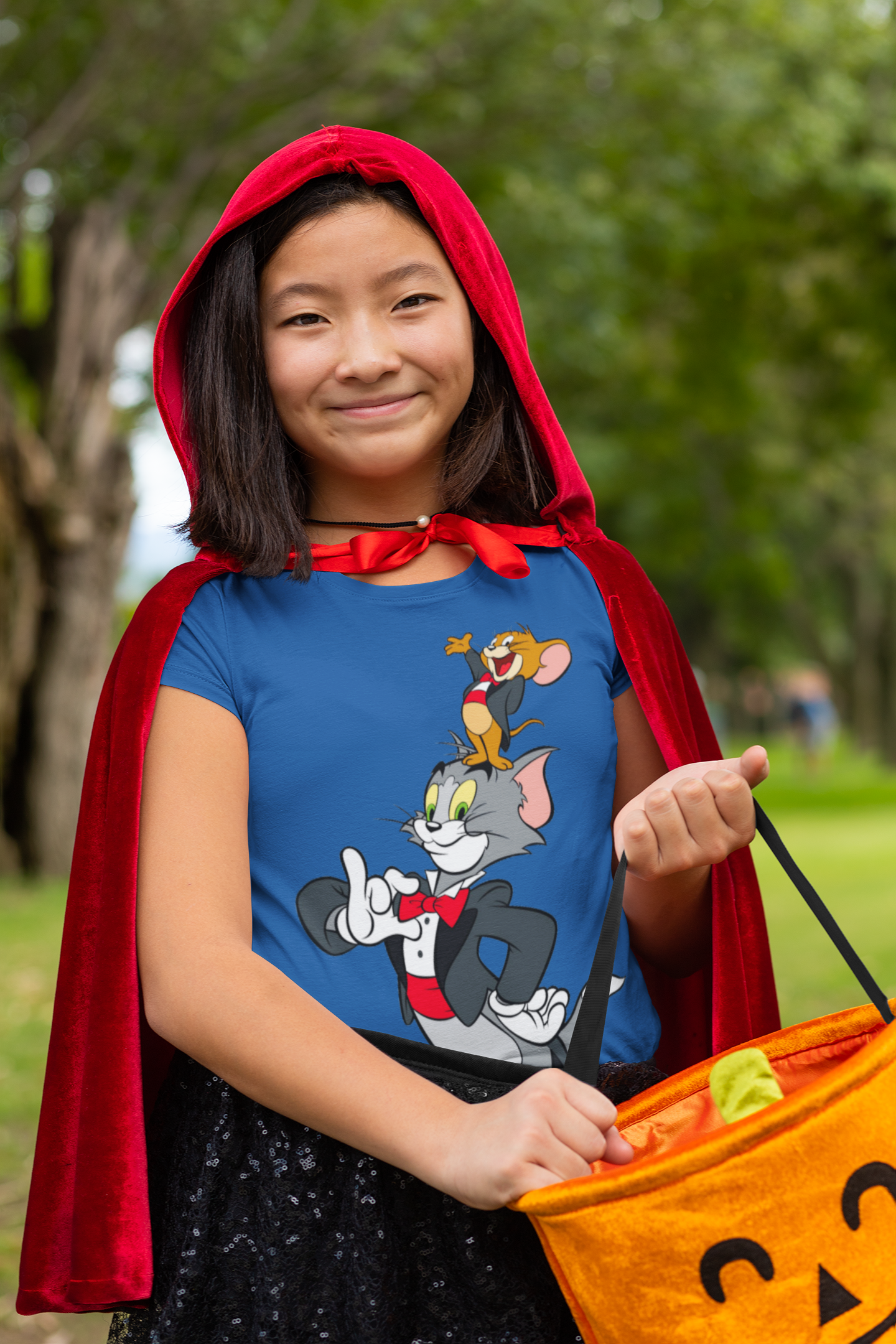 Cute Cartoon Half Sleeves T-Shirt For Girls -FunkyTeesClub