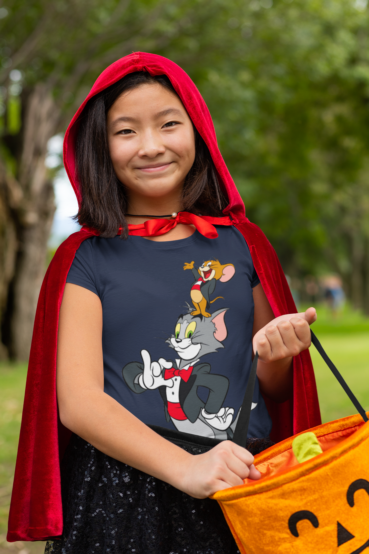 Cute Cartoon Half Sleeves T-Shirt For Girls -FunkyTeesClub
